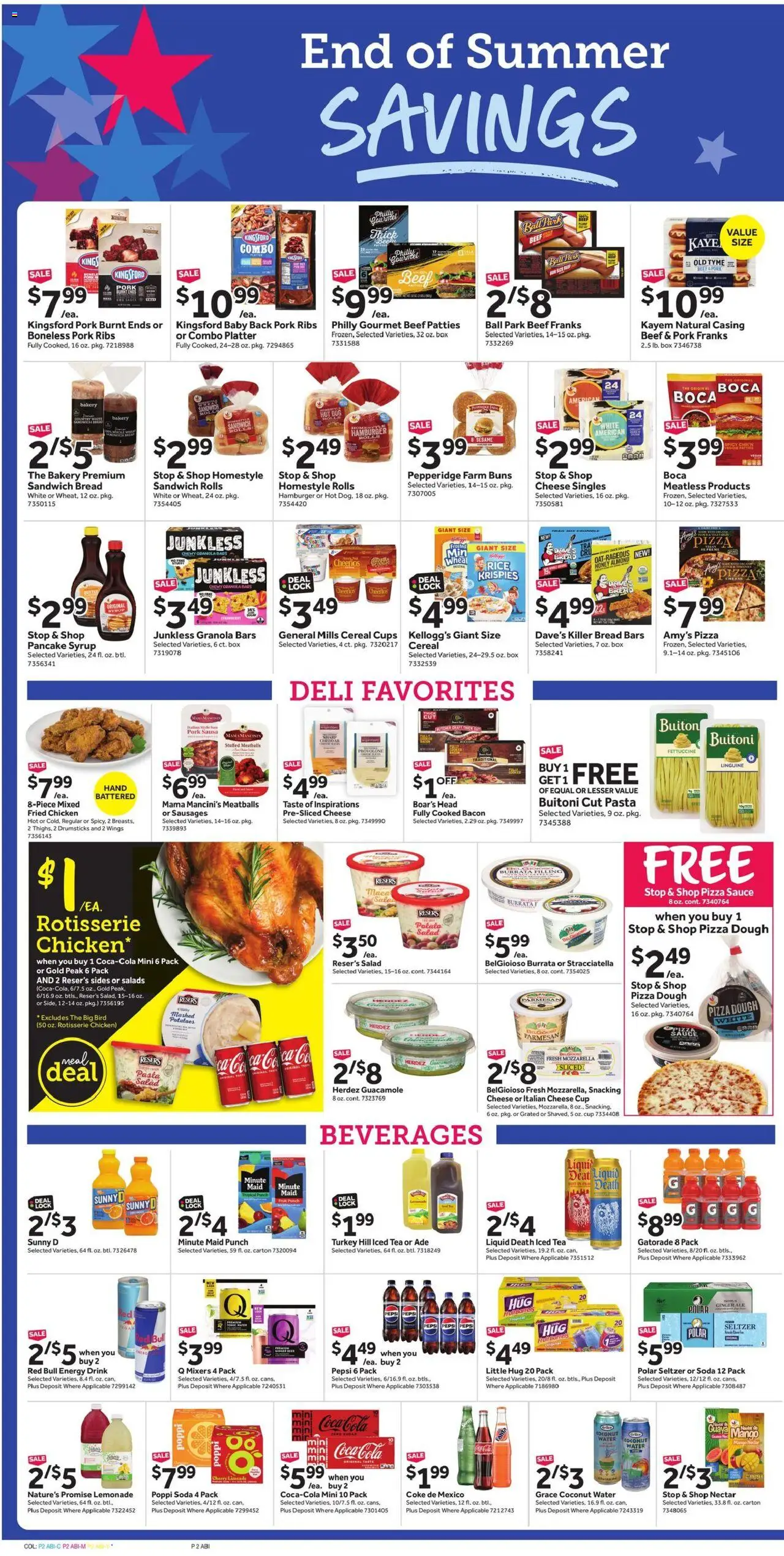 Stop & Shop Weekly Ad - valid from 22.08.2025 | Page: 4 | Products: Beef, Potatoes, Sauce, Sugar