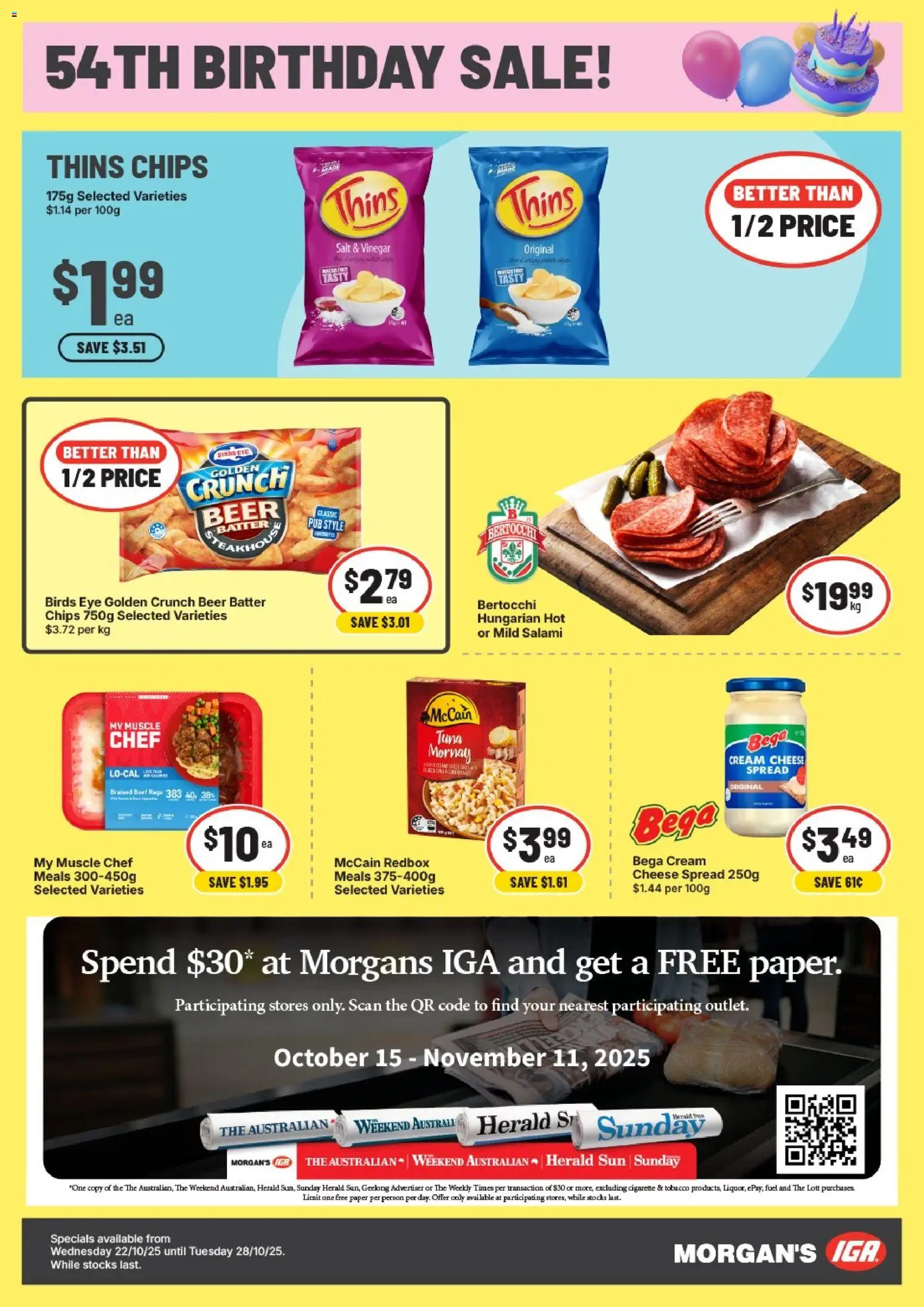 IGA catalogue - valid from 22.10.2025 | Page: 3 | Products: Cheese, Beef, Salt, Tuna