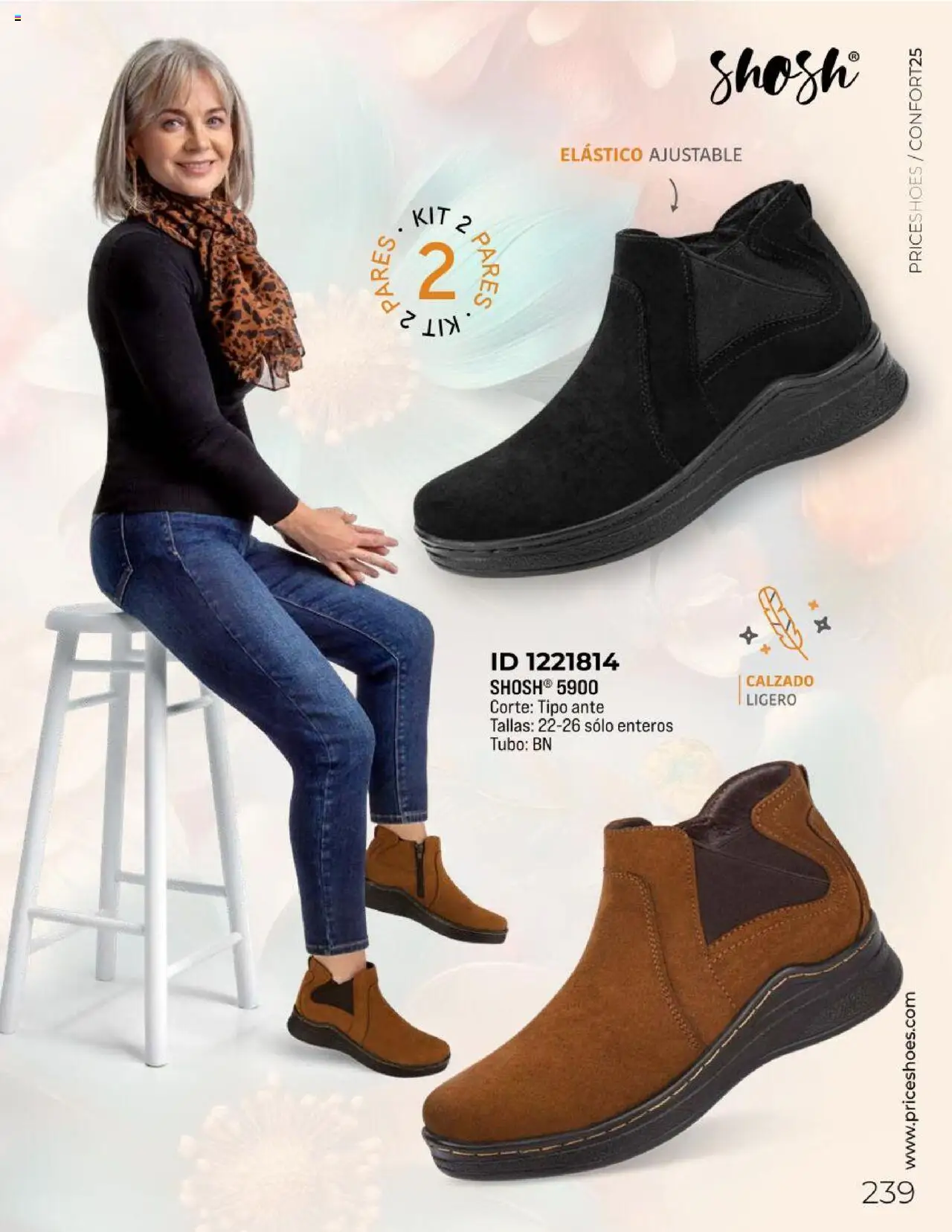 Nuevas ofertas de Price Shoes válidas en toda la República Mexicana desde el 10.02.2025. ¡Encuentra las mejores ofertas en Price Shoes catálogo Confort! | Página: 239