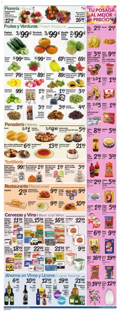 Preview of El Super weekly ads valid from 10.12.2025 | Page: 4 | Products: Squash, Chocolate, Pork, Cucumbers