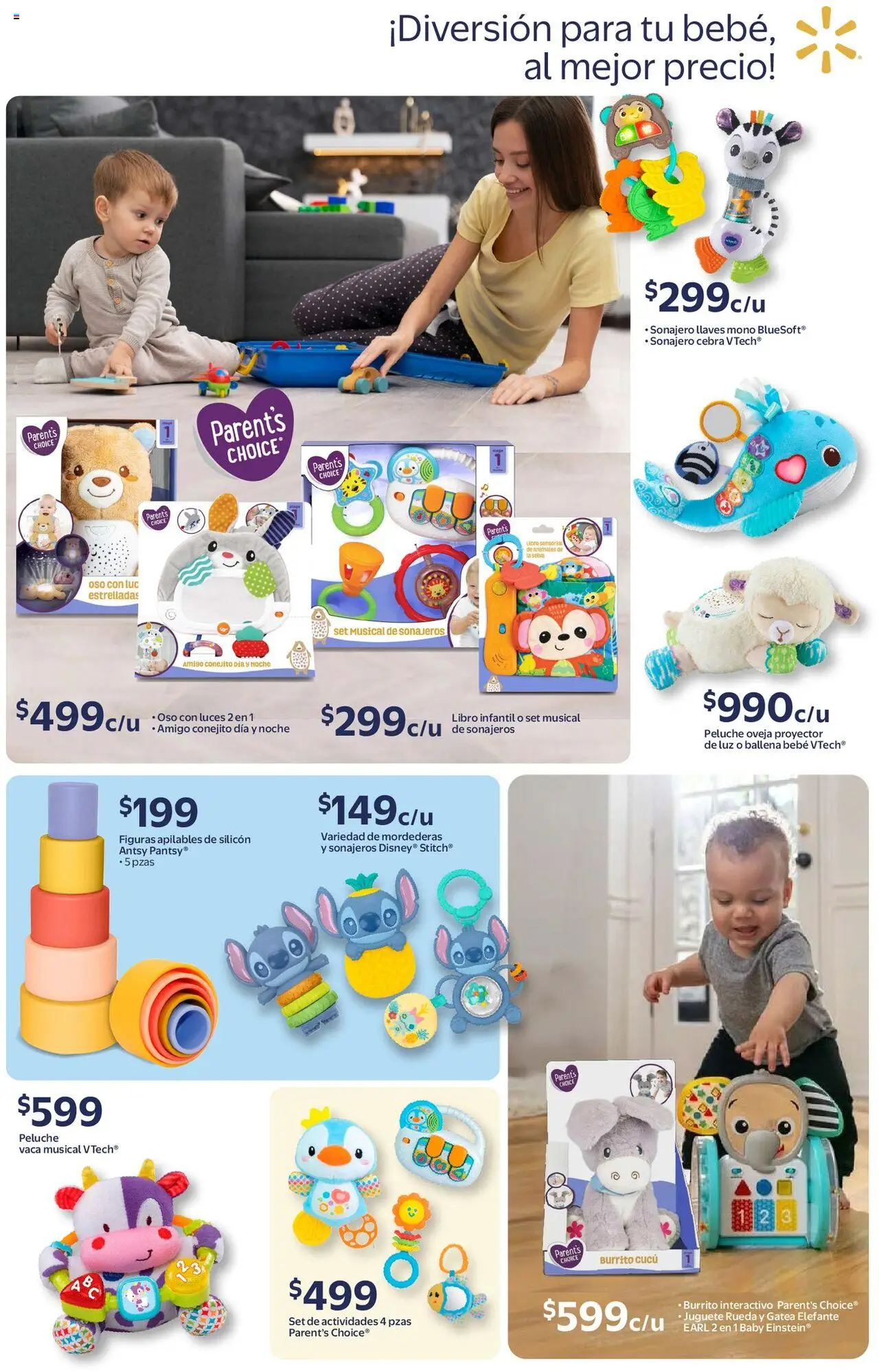Nuevas ofertas de Walmart válidas en toda la República Mexicana desde el 14.08.2025. ¡Encuentra las mejores ofertas en Walmart - Folleto Bebé! | Página: 5 | Productos: Proyector, Moño
