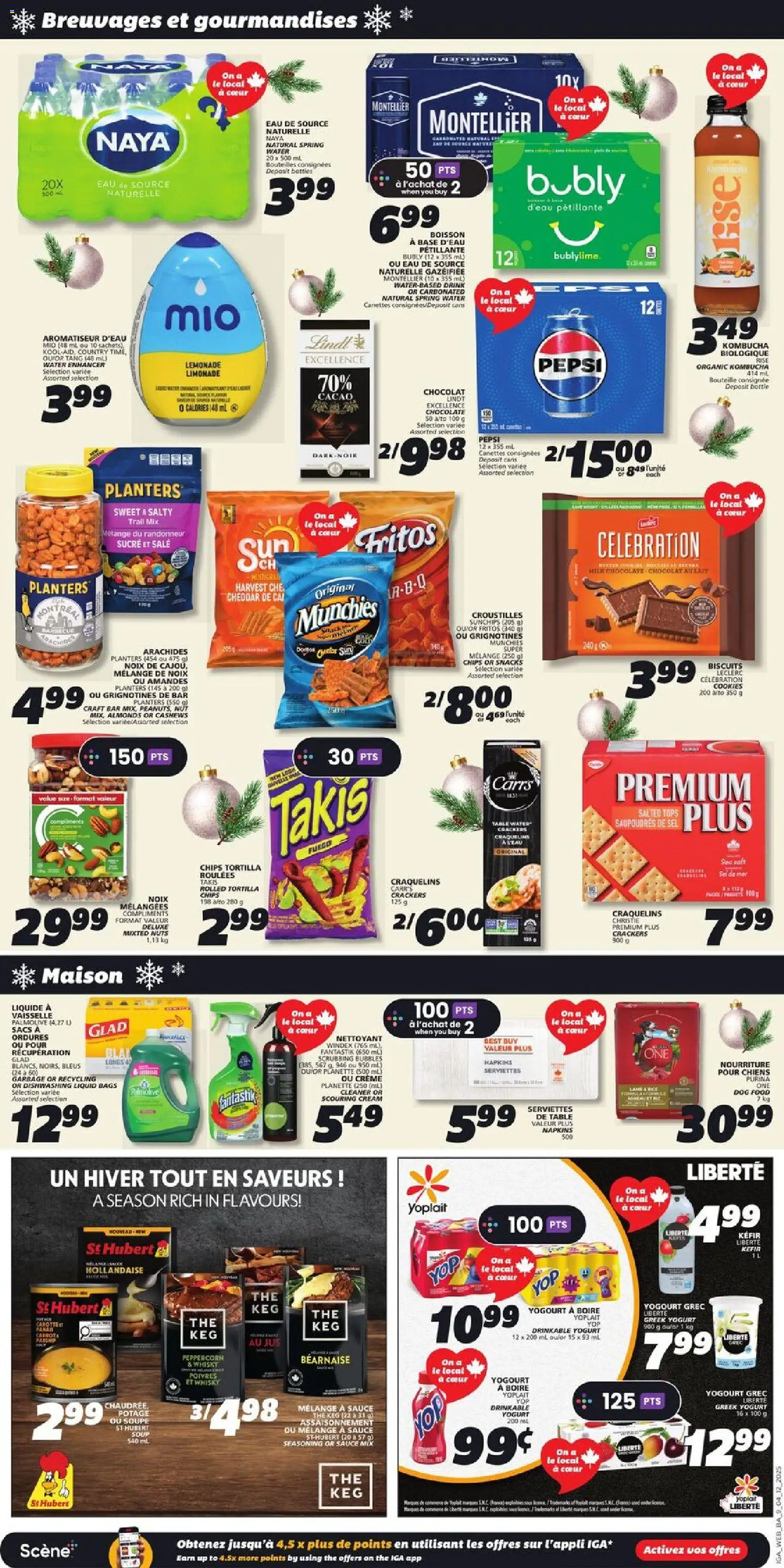 IGA flyer valid from 04.12.2025 | Page: 11 | Products: Nuts, Cream, Table, Chocolate