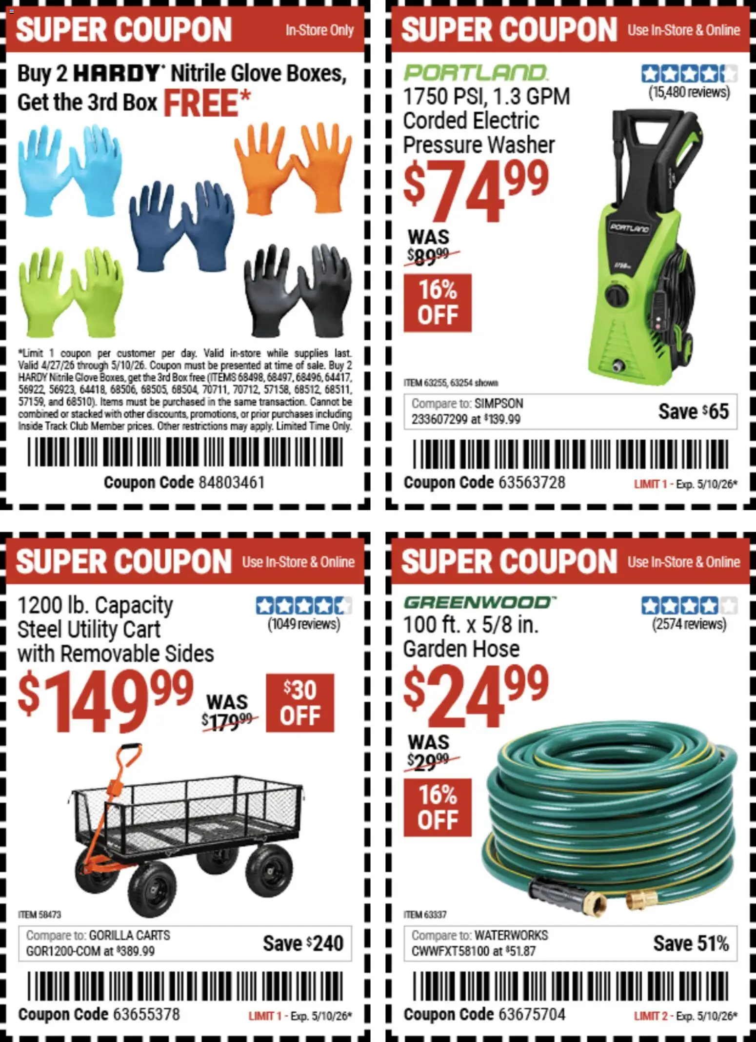 Harbor Freight Weekly Ad - valid from 27.04.2026 | Page: 14 | Products: Box, Washer
