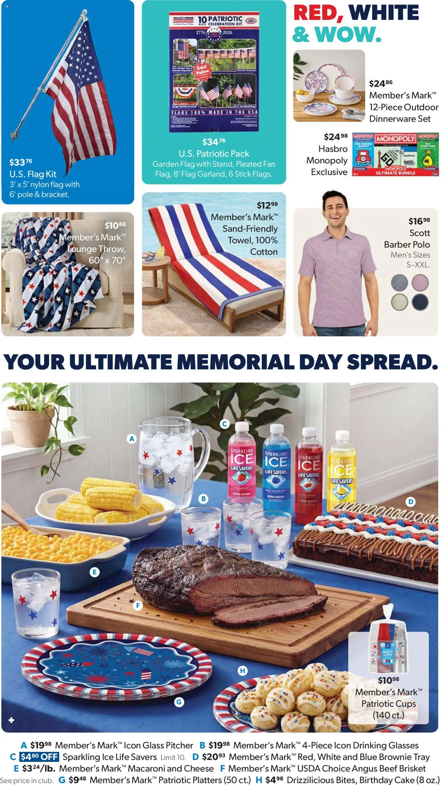 Sam's Club Weekly Ad - valid from 29.04.2026 | Page: 43 | Products: Cheese, Beef, Glasses, Fan