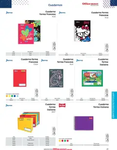 Vista previa de Office Depot catálogo 2026, nuevo folleto de la tienda, válido en México a partir del 12.01.2026 | Página: 79 | Productos: Cuadro, Cuaderno