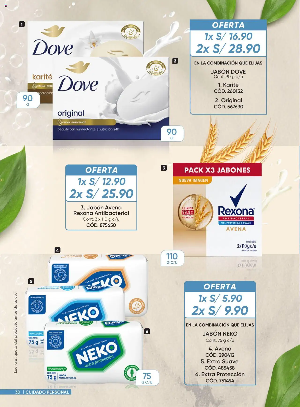 Catálogo Azzorti válido desde 18.08.2025 | Página: 30 | Productos: Jabón, Crema, Avena