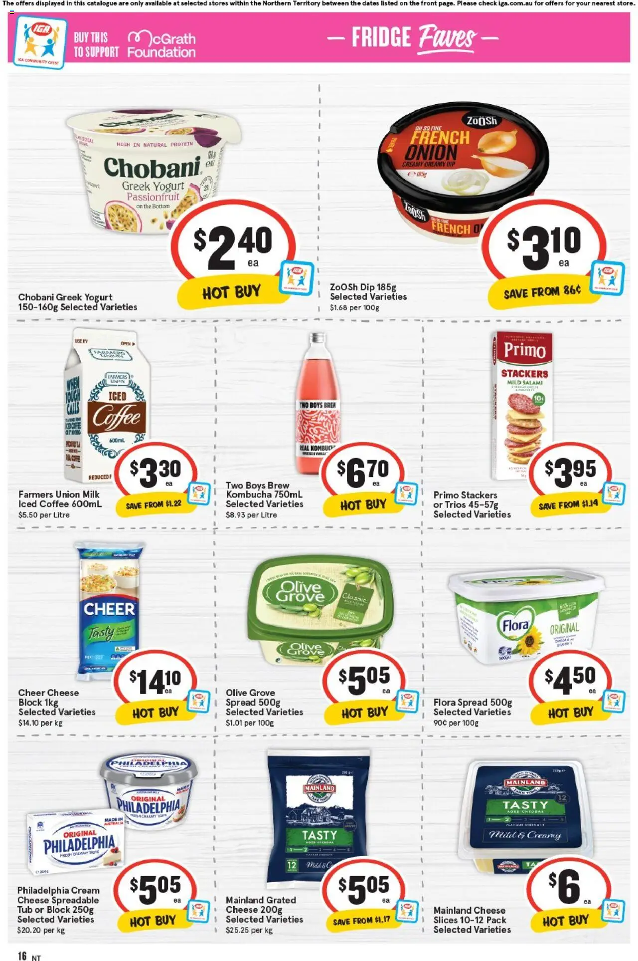 IGA catalogue - valid from 17.09.2025 | Page: 12 | Products: Cheese, Passionfruit, Foundation, Fridge
