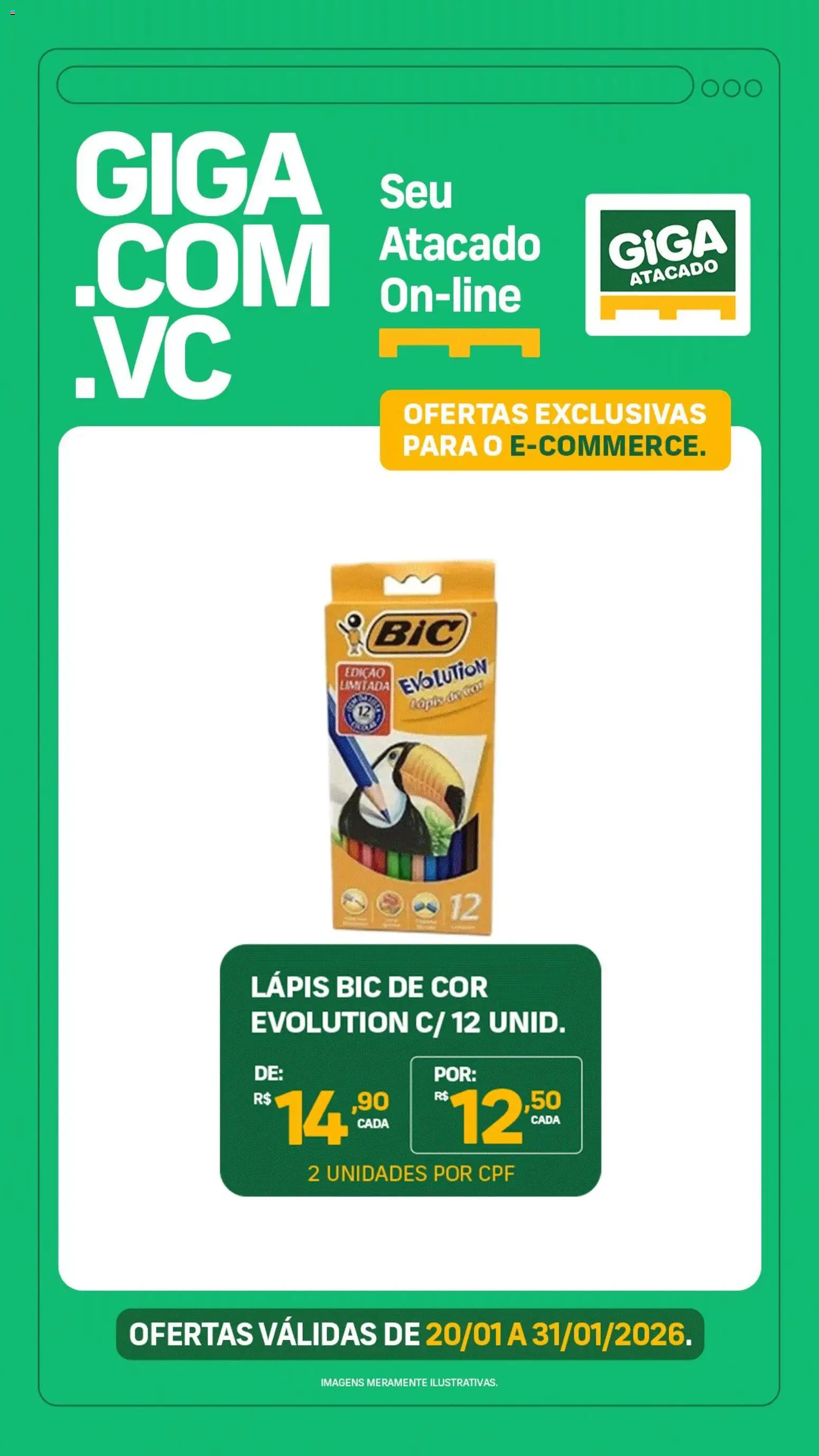 GIGA Atacado Folheto - válido de 20.01.2026 | Página: 3 | Produtos: Lápis