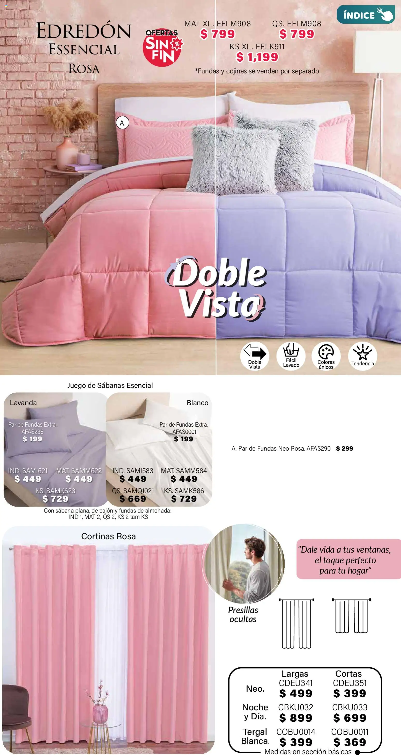 Nuevas ofertas de Colchas Concord válidas en toda la República Mexicana desde el 01.11.2025. ¡Encuentra las mejores ofertas en Colchas Concord Buen Fin! | Página: 157 | Productos: Juego, Almohada, Sabanas, Cortinas