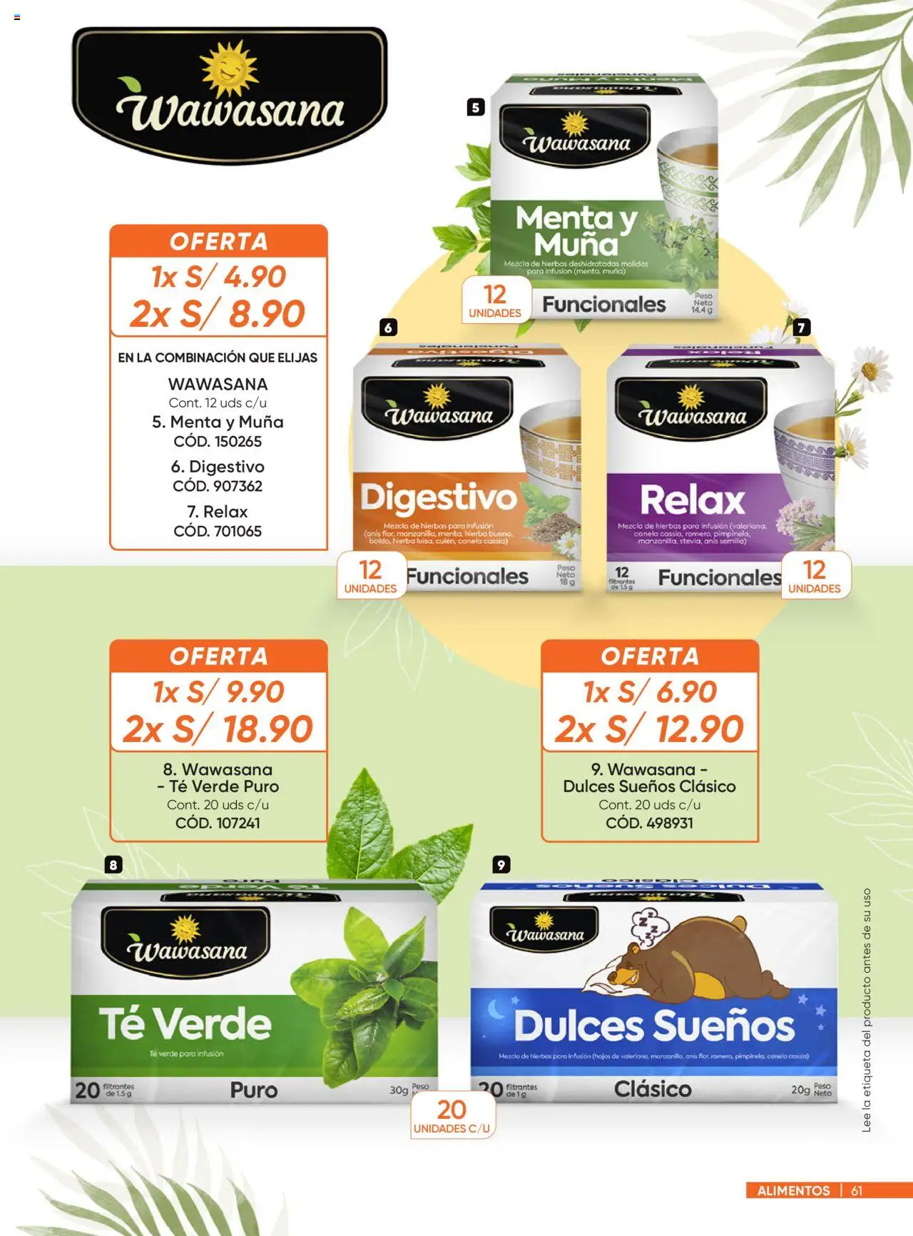 Catálogo Azzorti válido desde 18.08.2025 | Página: 61 | Productos: Té, Peso