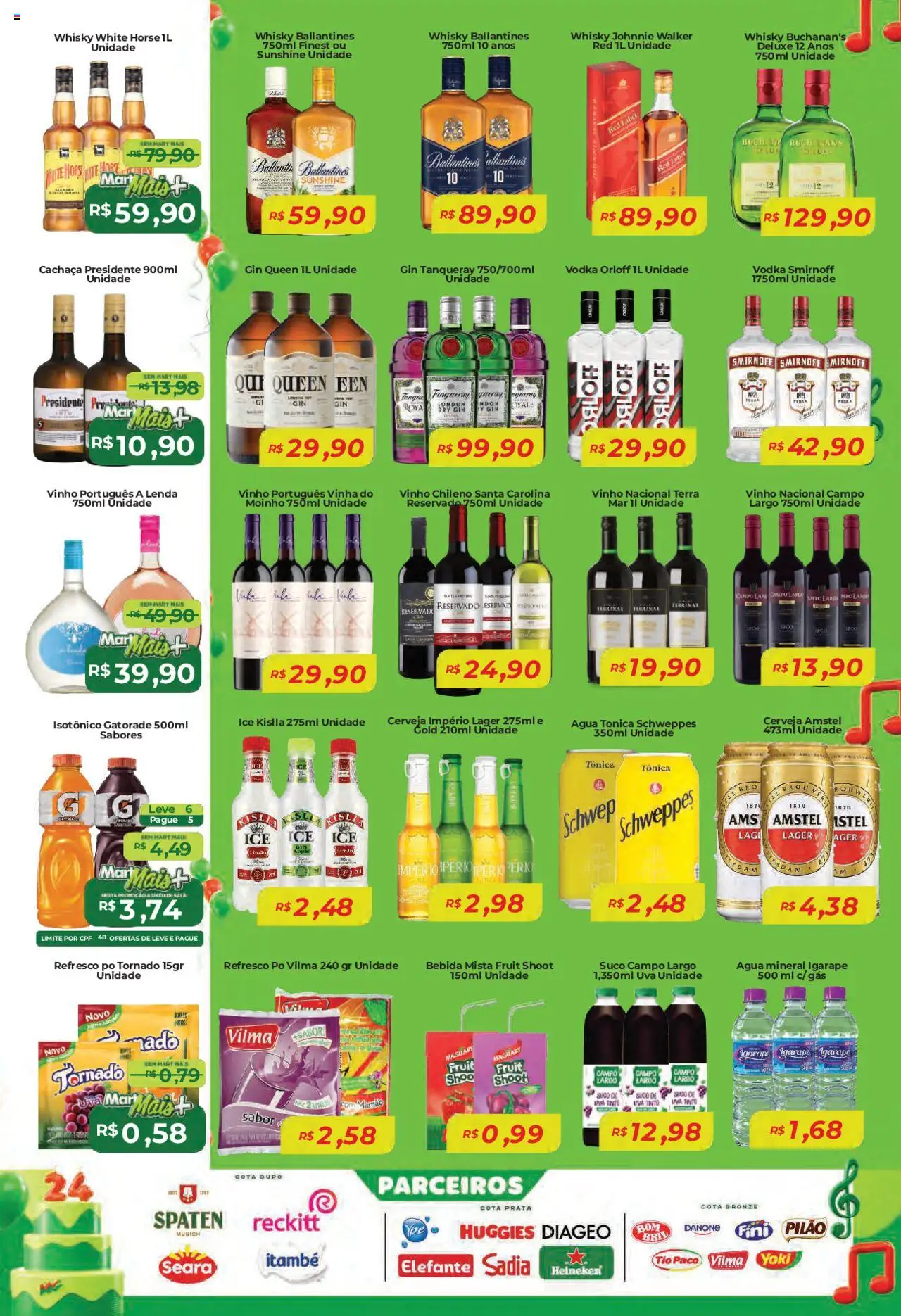 Mart Minas Folheto - válido de 18.09.2025 | Página: 3 | Produtos: Cachaça, Suco, Mamão, Água mineral