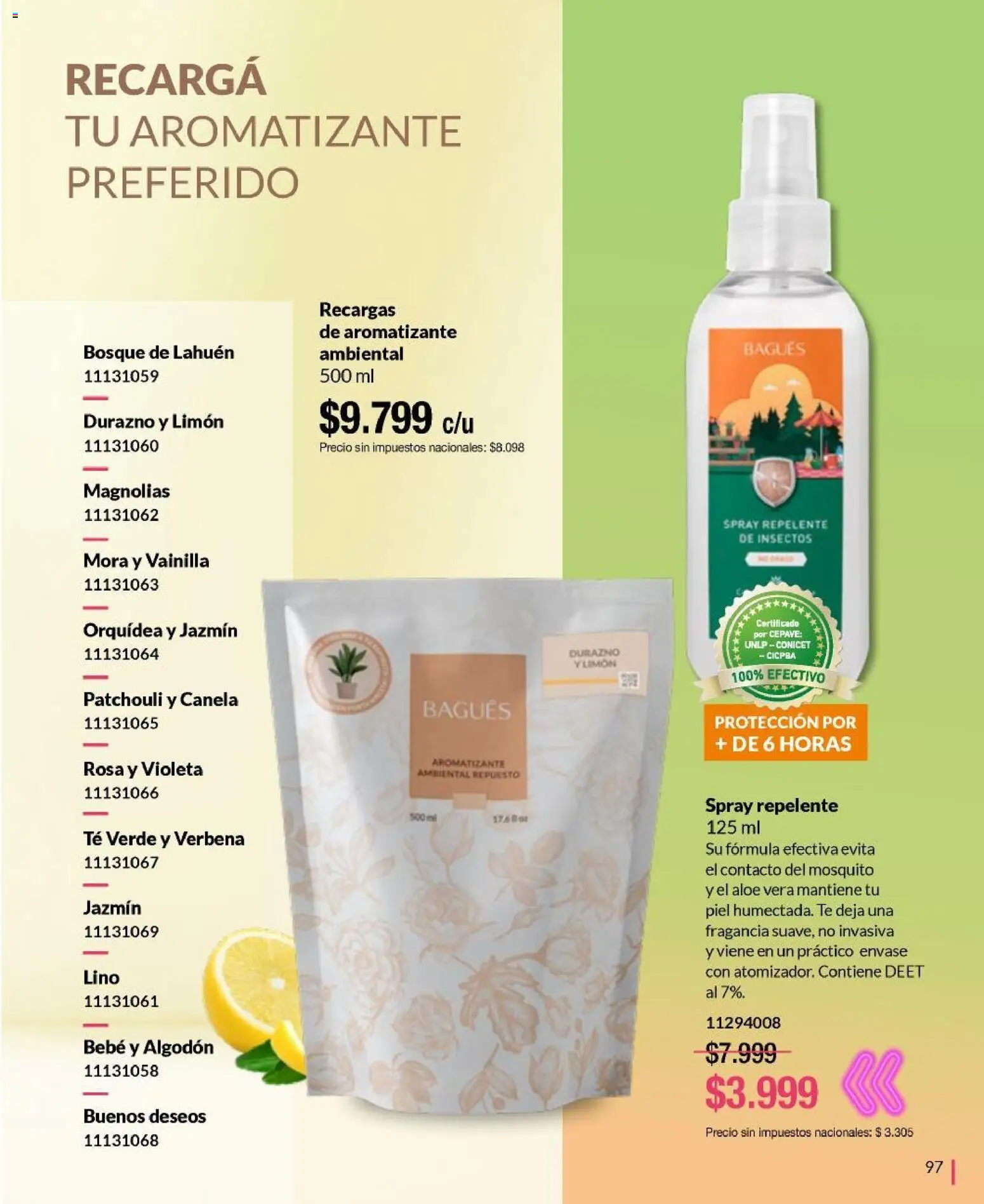 Bagués - Catálogo │ válido desde el 20.10.2025 | Página: 97 | Productos: Algodón, Durazno, Limón, Té