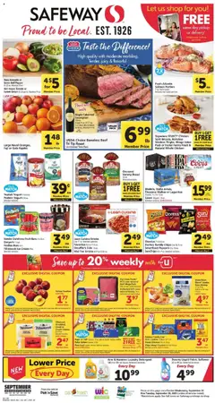 Preview of Safeway weekly ads valid from 24.09.2025