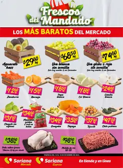 Vista previa de Soriana - Frescos del Mandado Mercado: BCS, Son y Sin, nuevo folleto de la tienda, válido en México a partir del 16.12.2025