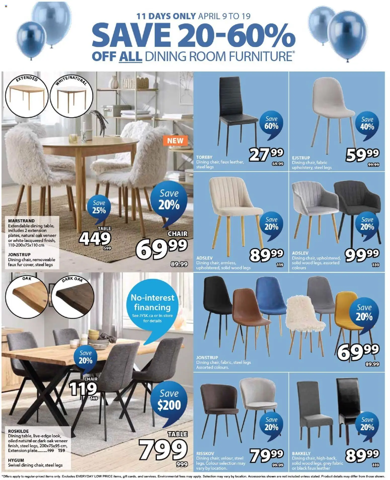 JYSK flyer valid from 09.04.2026 | Page: 11 | Products: Table, Chair