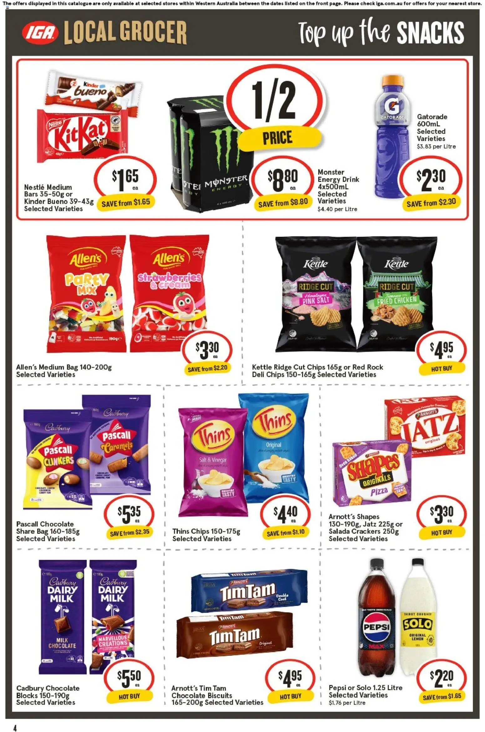 IGA catalogue - valid from 29.10.2025 | Page: 4 | Products: Dairy, Strawberries, Salt, Oven