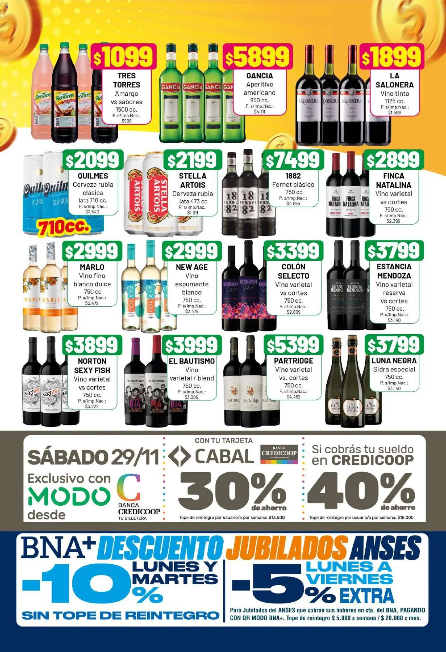Almacor catálogo │ válido desde el 27.11.2025 | Página: 7 | Productos: Fernet, Vino, Cerveza, Billetera