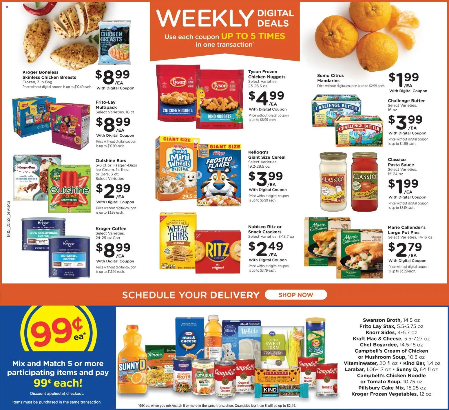 Kroger Ad - valid from 28.01.2026 | Page: 2 | Products: Corn, Milk, Coffee, Cream