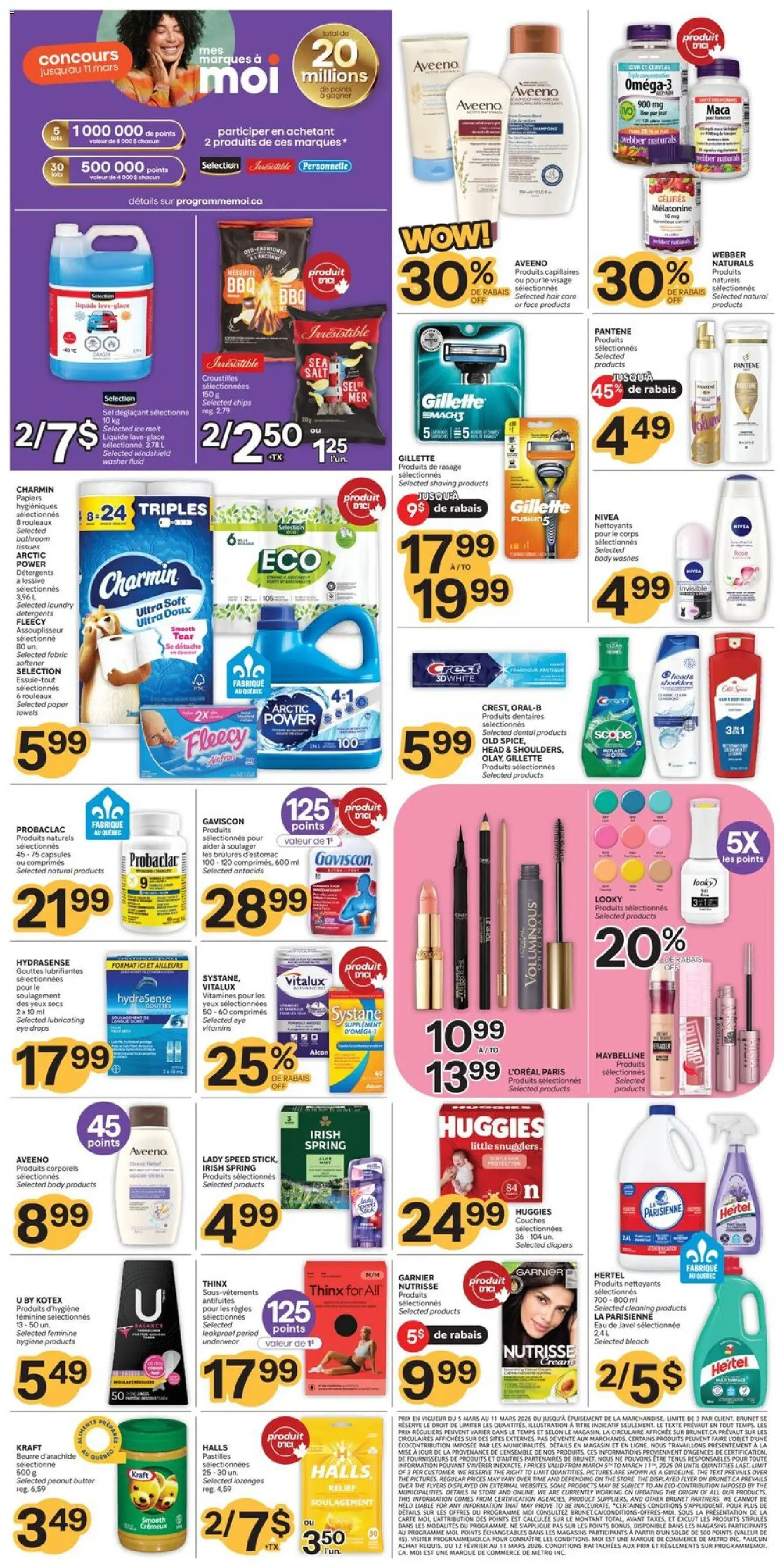 Brunet flyer valid from 05.03.2026 | Page: 2 | Products: Chips, Fabric softener, Butter, Underwear