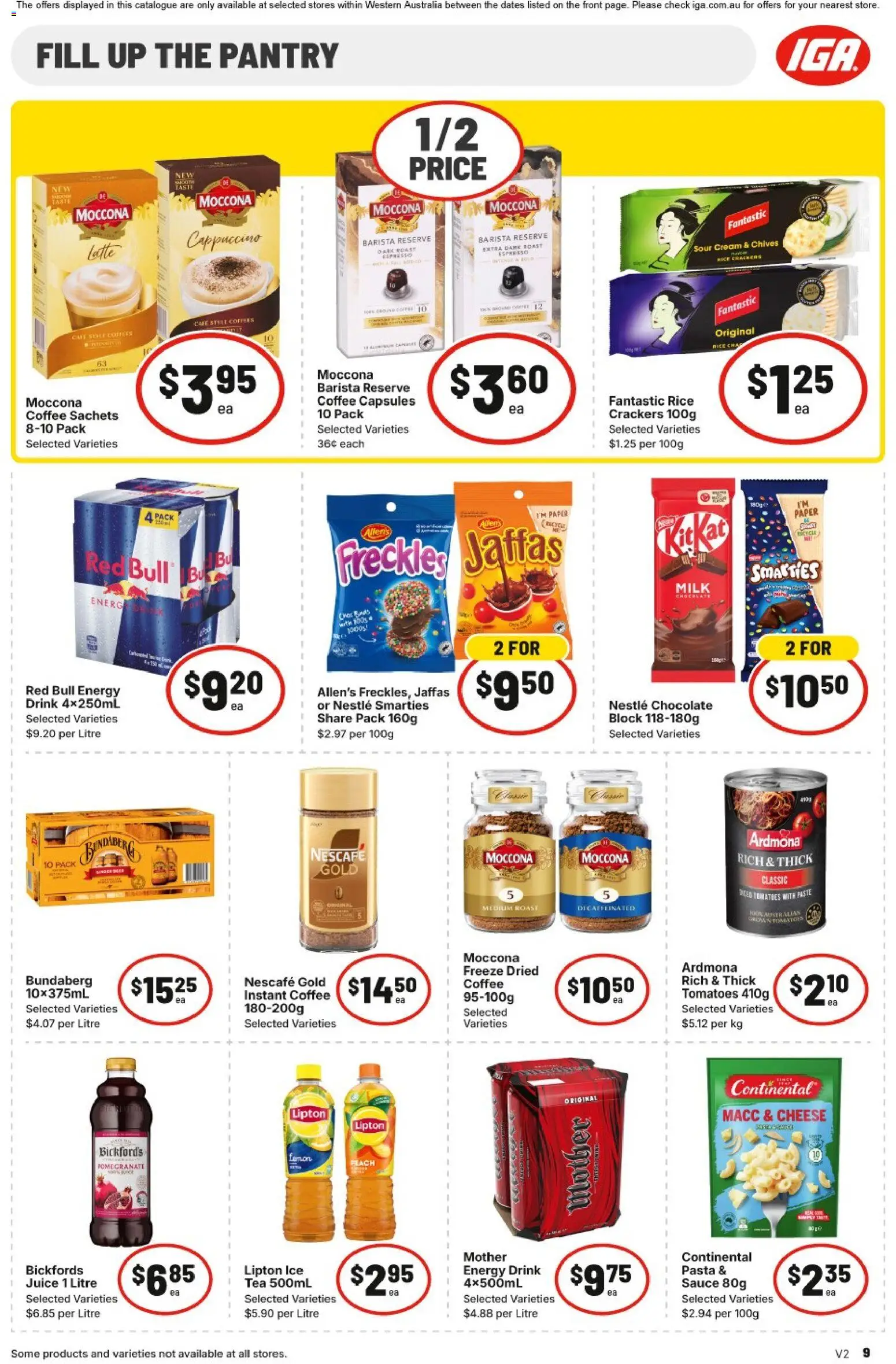 IGA catalogue - valid from 31.12.2025 | Page: 9 | Products: Bananas, Biscuits, Salt, Vinegar