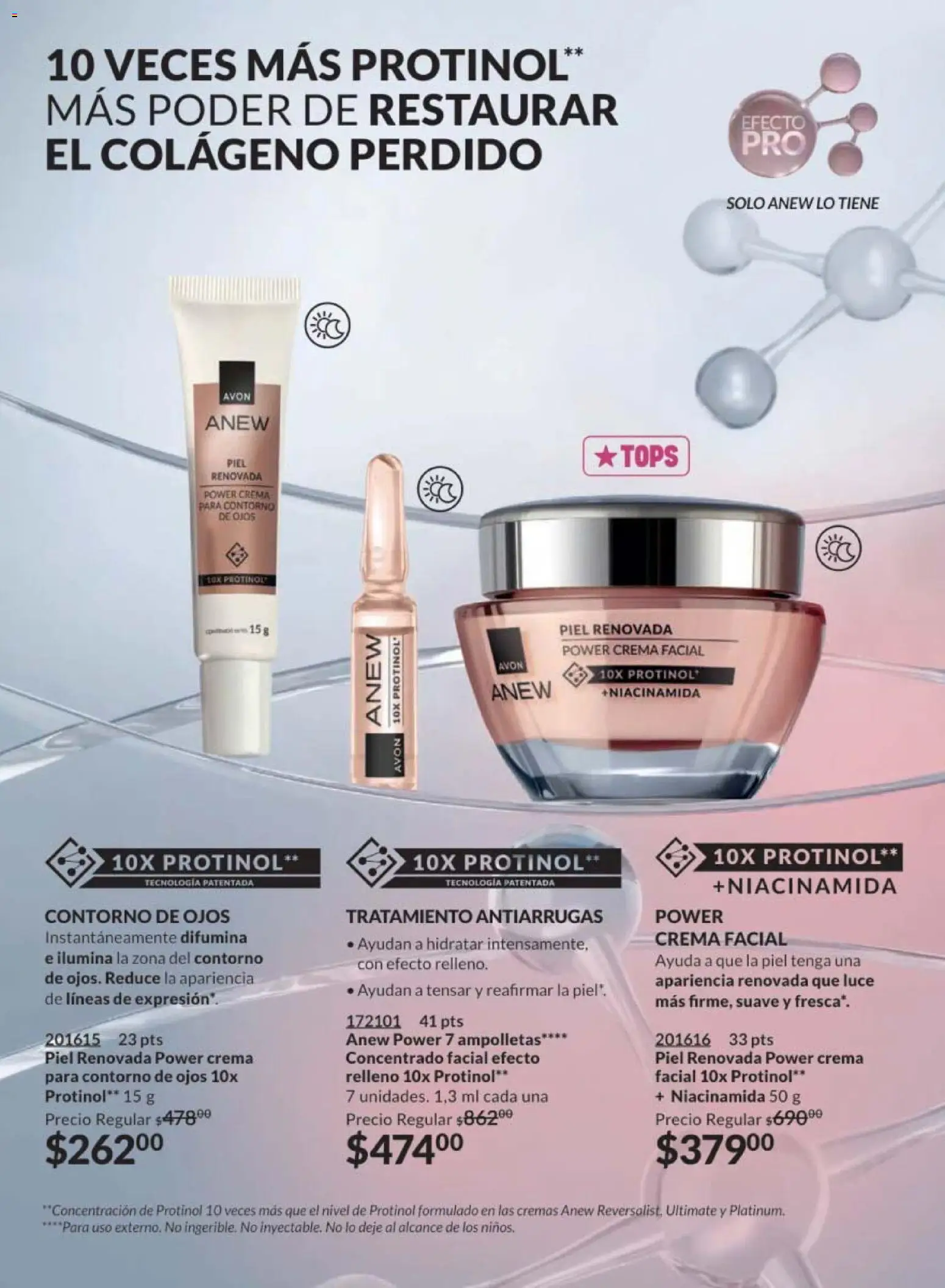 Nuevas ofertas de AVON válidas en toda la República Mexicana desde el 30.01.2026. ¡Encuentra las mejores ofertas en AVON campaña 3 2026! | Página: 139 | Productos: Contorno de ojos, Crema, Contorno