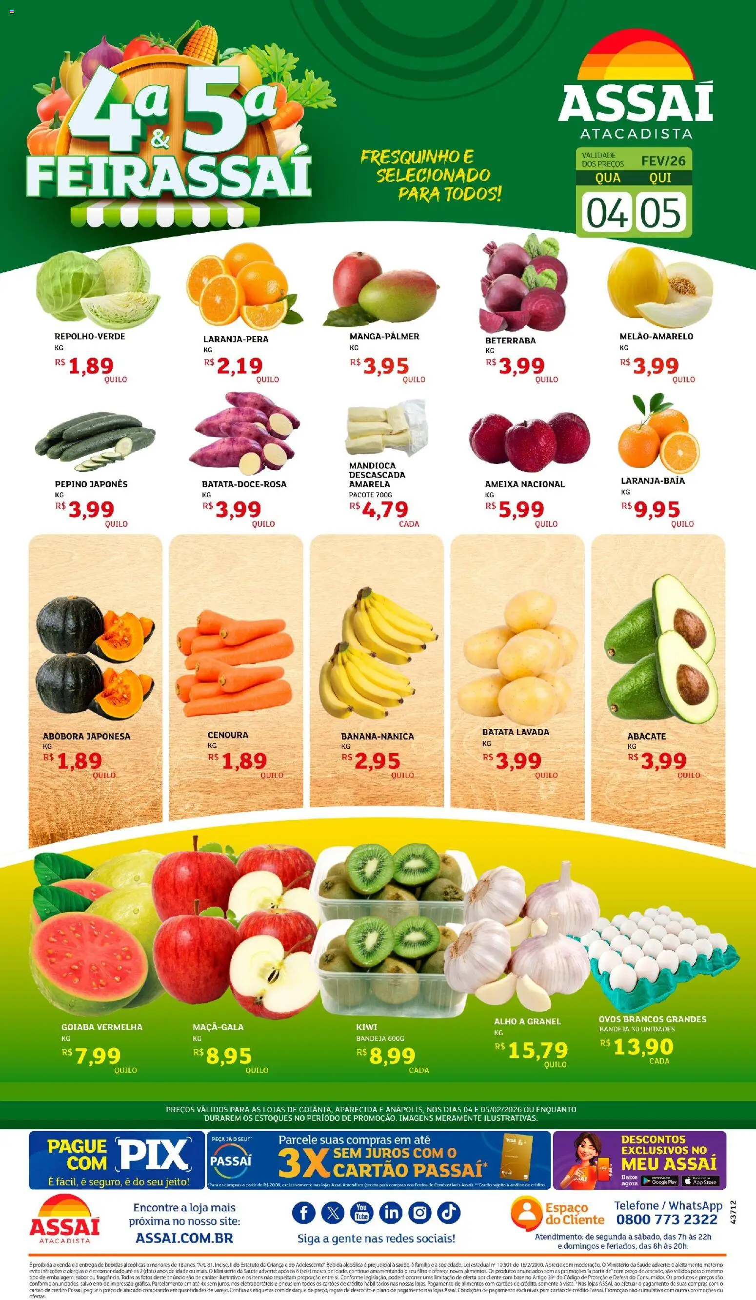 Assaí Atacadista Folheto - válido de 04.02.2026 | Página: 1