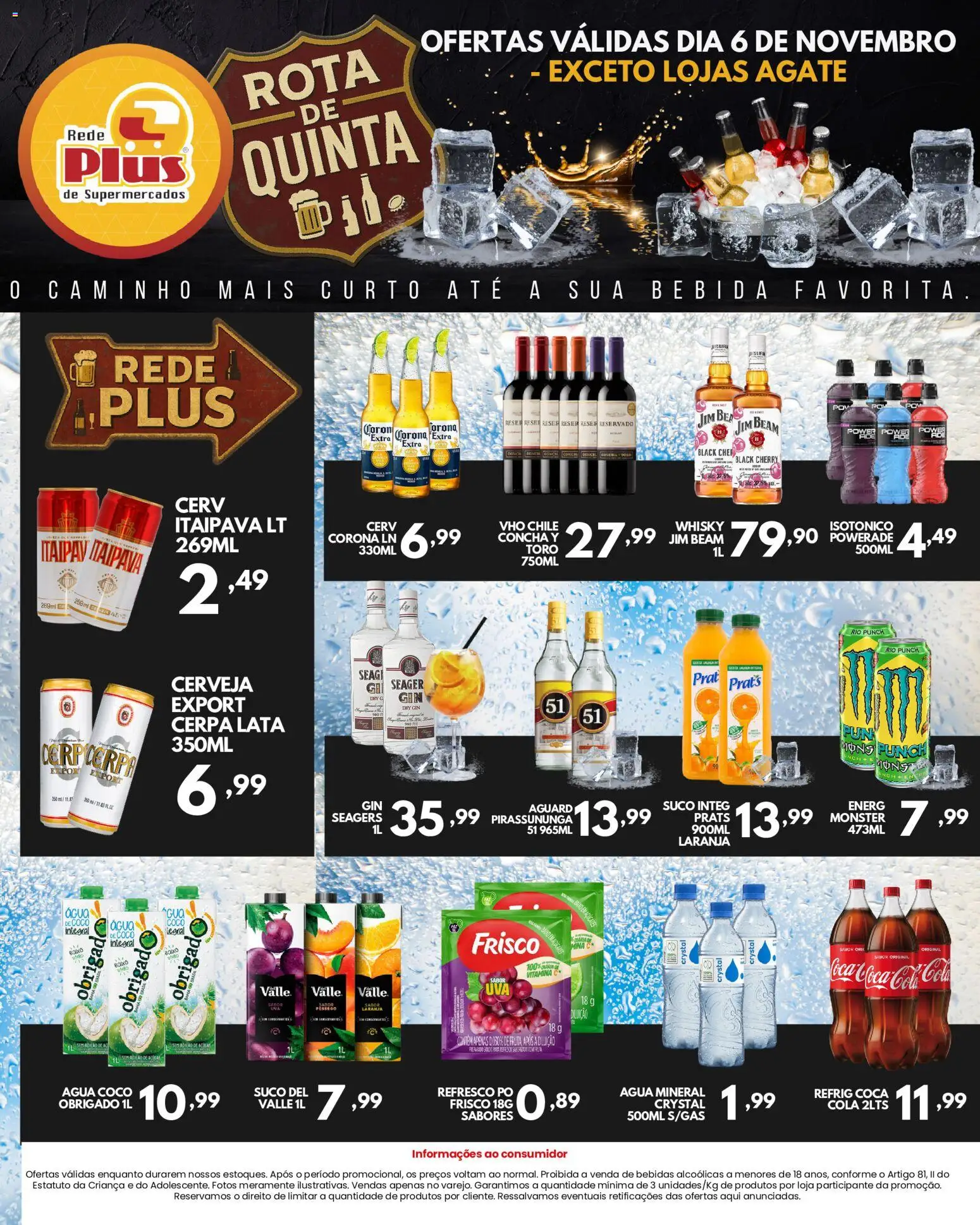 Rede Plus Supermercados Folheto - válido de 05.11.2025 | Página: 4 | Produtos: Coco, Pêssego, Frisco, Bebida