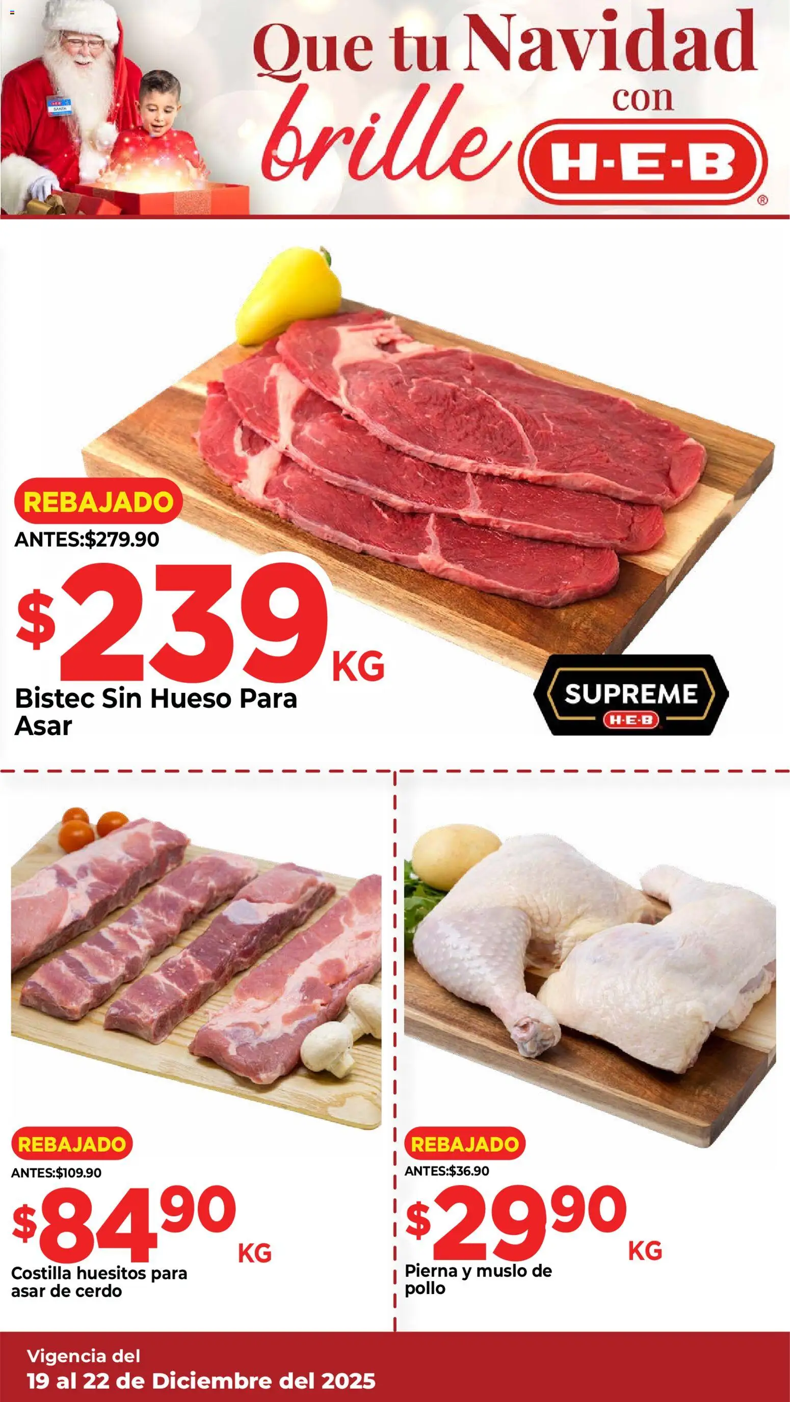 Nuevas ofertas de H-E-B válidas en toda la República Mexicana desde el 19.12.2025. ¡Encuentra las mejores ofertas en H-E-B folleto! | Página: 15 | Productos: Pollo, Cerdo