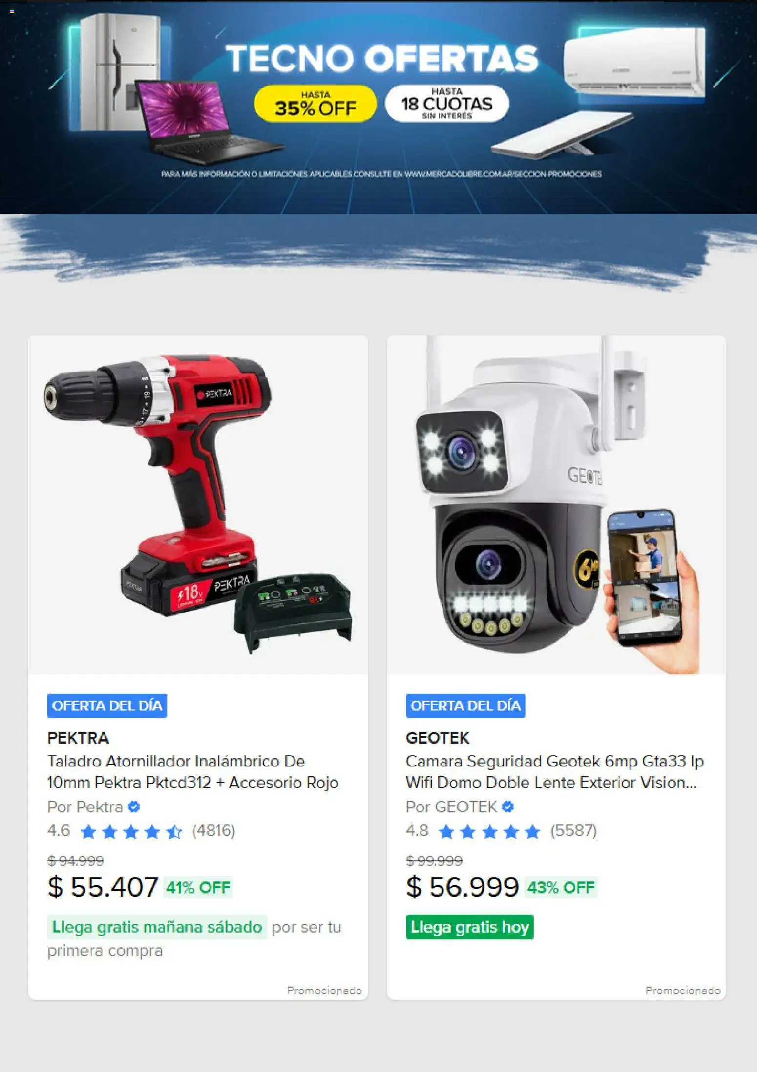 Mercado Libre catálogo │ válido desde el 16.01.2026 | Página: 3 | Productos: Cámara, Taladro