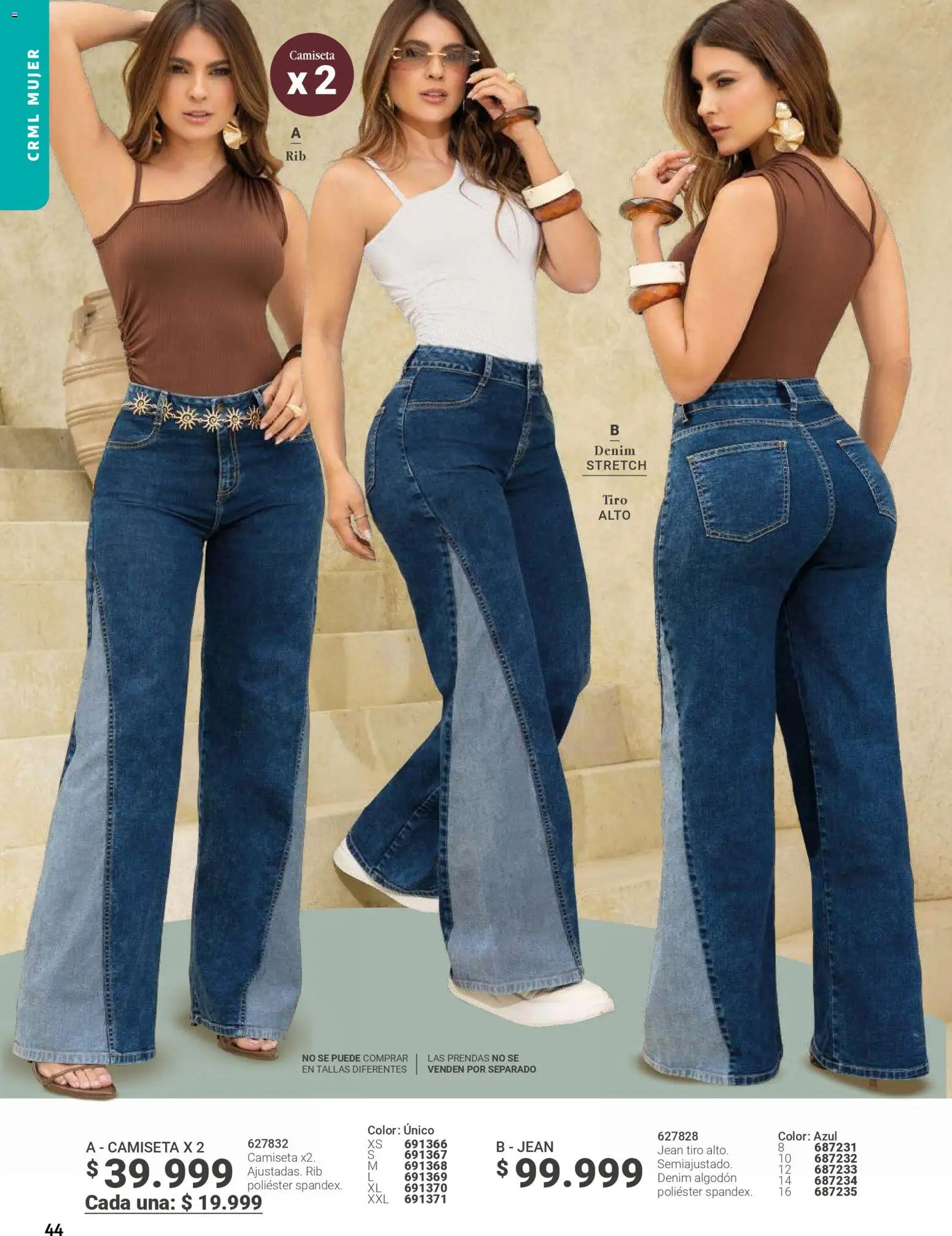 Carmel revista - valida desde el 01.05.2026 | Página: 44 | Productos: Algodón, Jean, Camiseta