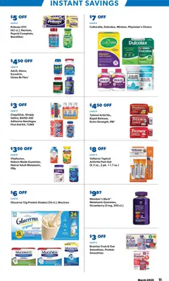 Preview of Sam's Club weekly ads valid from 18.03.2026 | Page: 11 | Products: Adhesive, Melatonin
