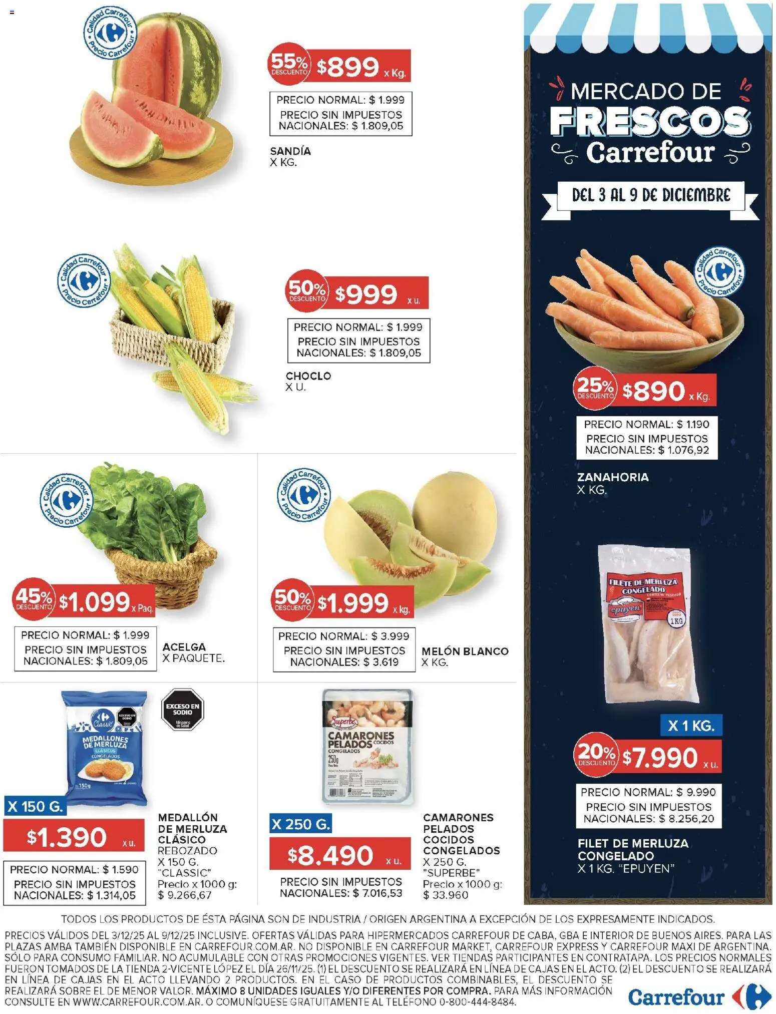 Carrefour - Carrefour Hiper 03 Diciembre - 9f59952f-7627-4a15-93a5-226a35a10741 │ válido desde el 03.12.2025 | Página: 18 | Productos: Caso, Sobre, Pescado, Sandía