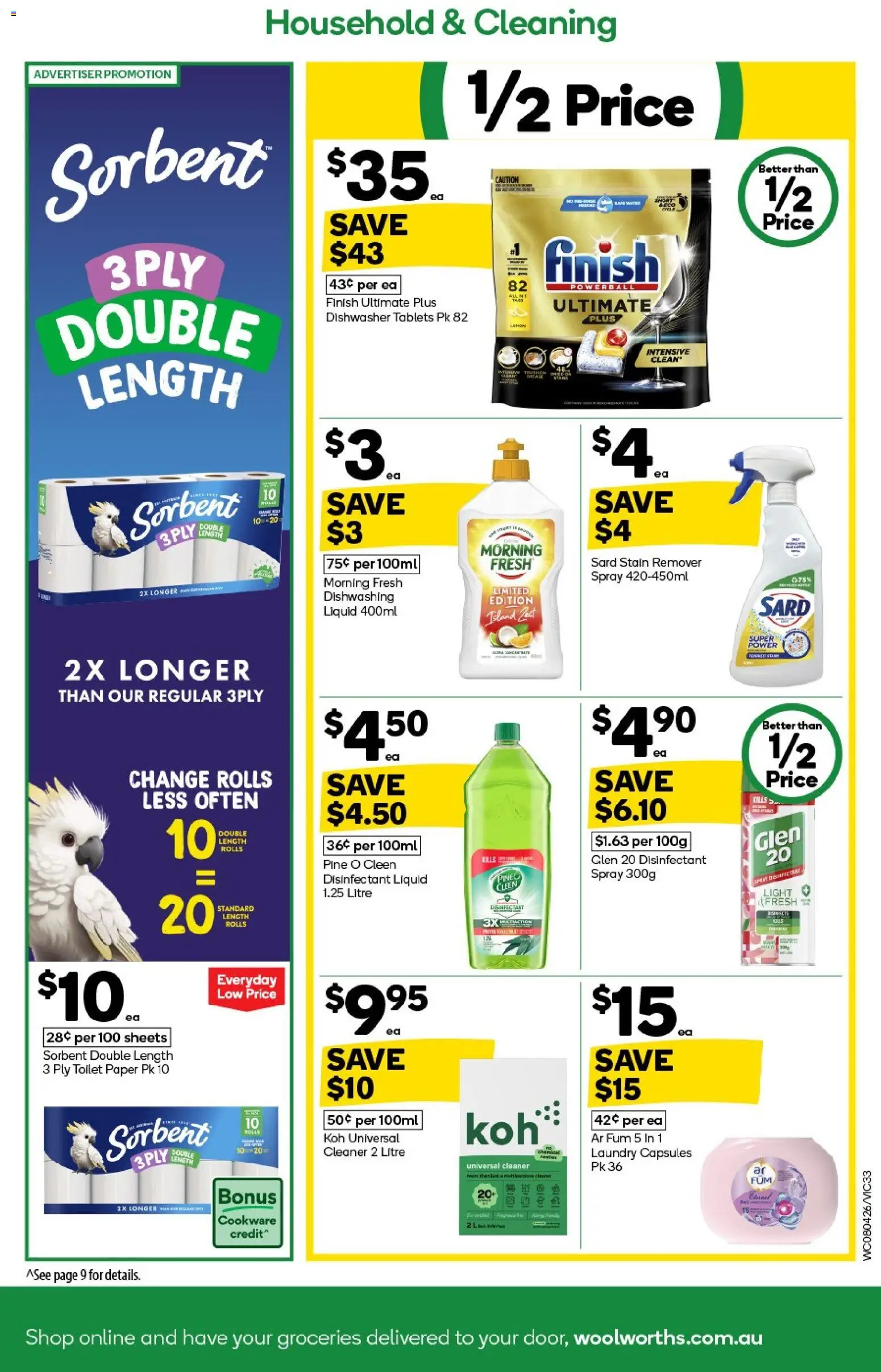 Woolworths catalogue - valid from 08.04.2026 | Page: 33 | Products: Household, Light, Cookware, Laundry