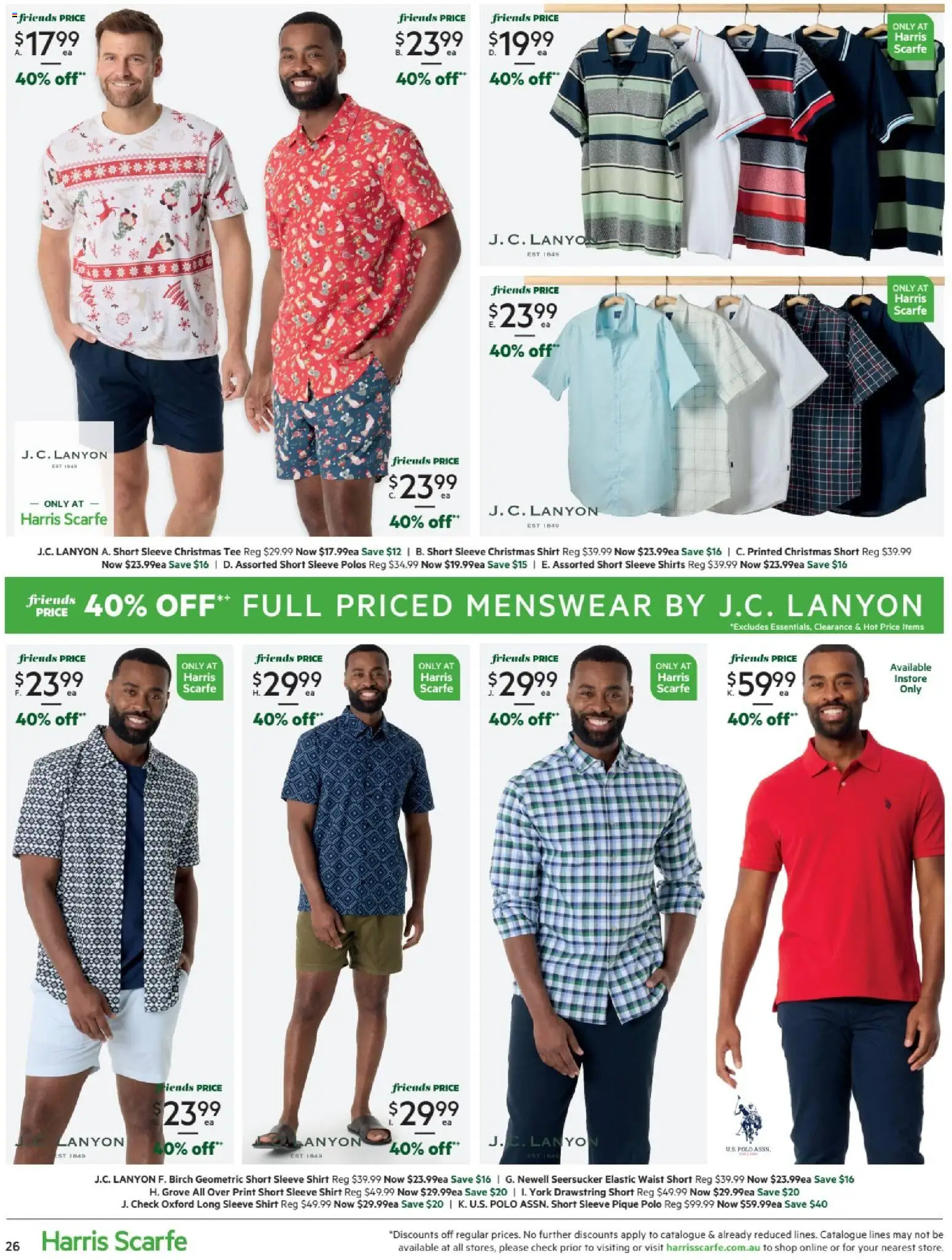 Harris Scarfe catalogue - valid from 07.11.2025 | Page: 26 | Products: Long sleeve, Polos, Shirt