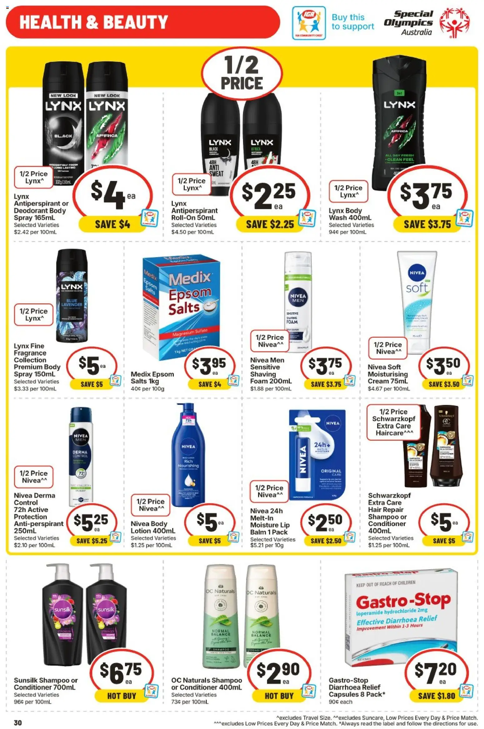 IGA catalogue - valid from 29.04.2026 | Page: 31 | Products: Conditioner, Lotion, Deodorant, Cream