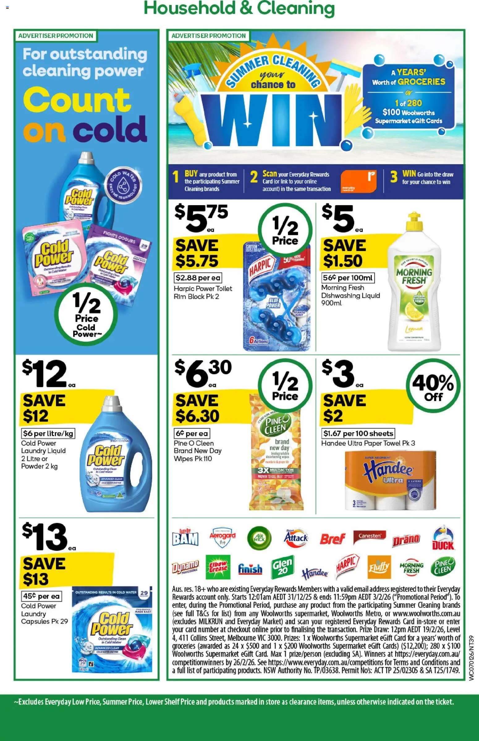 Woolworths catalogue - valid from 07.01.2026 | Page: 39 | Products: Shelf, Household, Water, Laundry