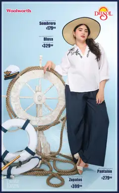 Vista previa de Del Sol y Woolworth catálogo Luce la Primavera, nuevo folleto de la tienda, válido en México a partir del 26.02.2026 | Página: 20 | Productos: Blusa, Sombrero, Zapatos