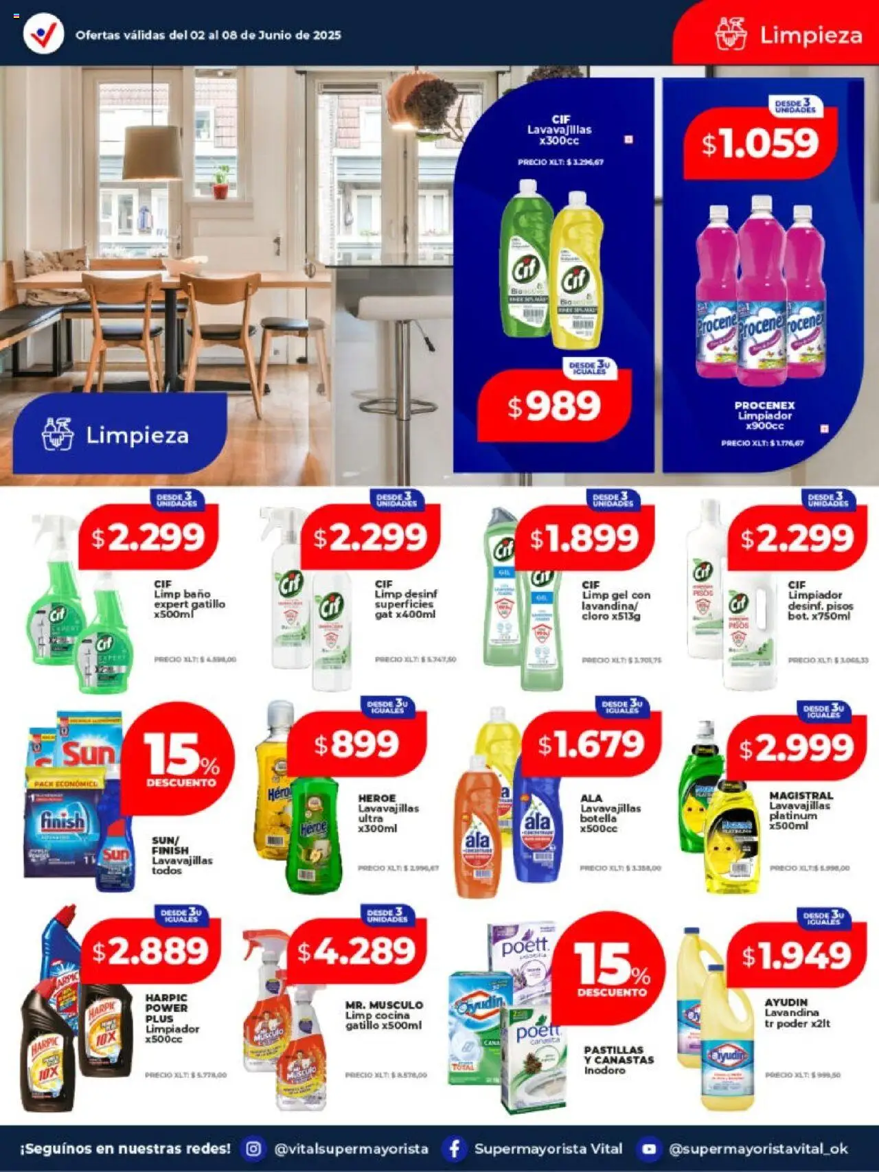 Vital - Ofertas de semana - Posadas │ válido desde el 02.06.2025 | Página: 7 | Productos: Cocina, Lavavajillas, Limpiador, Canasta