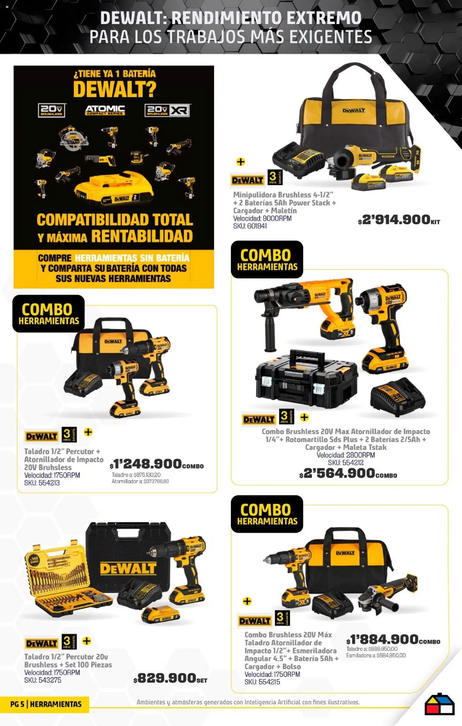Homecenter revista - valida desde el 11.11.2025 | Página: 5 | Productos: Bolso, Maleta, Taladro, Batería
