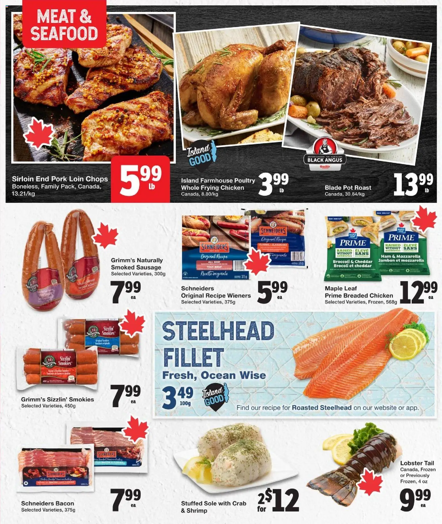 Quality Foods flyer valid from 12.02.2026 | Page: 4 | Products: Beef, Ham, Chicken, Pork