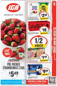 Preview of IGA Catalogue SA - valid from 30.07.2025