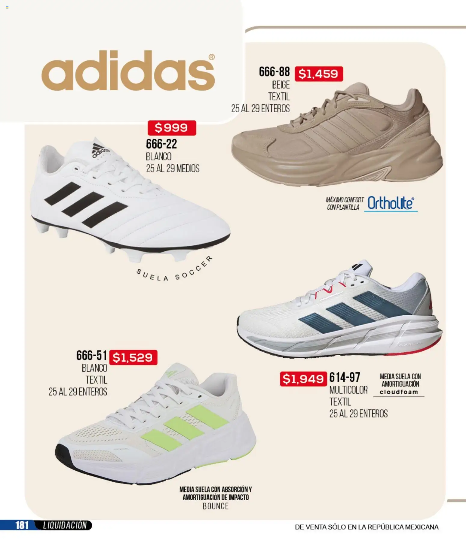 Nuevas ofertas de Cklass válidas en toda la República Mexicana desde el 18.03.2026. ¡Encuentra las mejores ofertas en Cklass catálogo Liquidación total calzado! | Página: 182