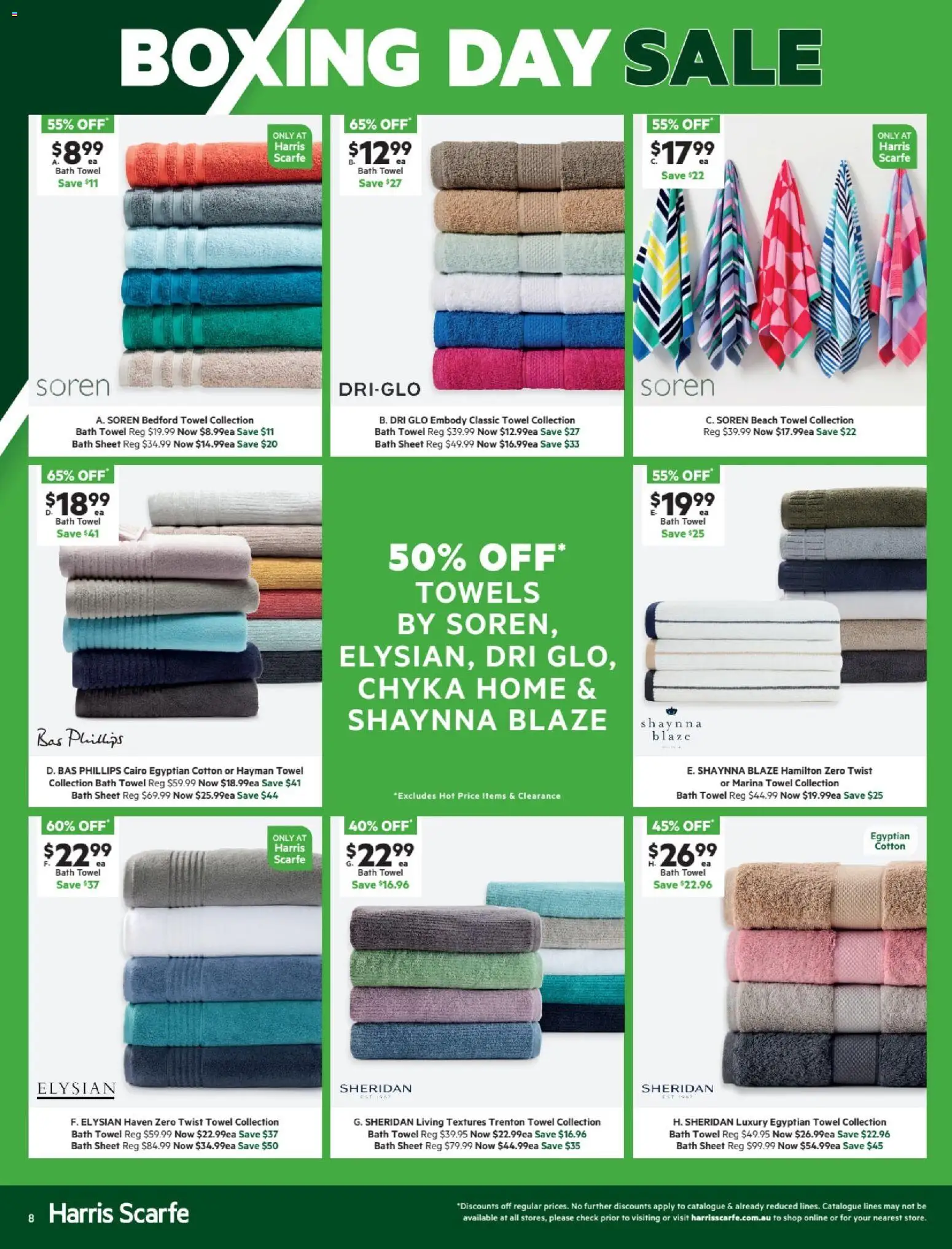 Harris Scarfe catalogue - valid from 24.12.2025 | Page: 8 | Products: Bath, Towels
