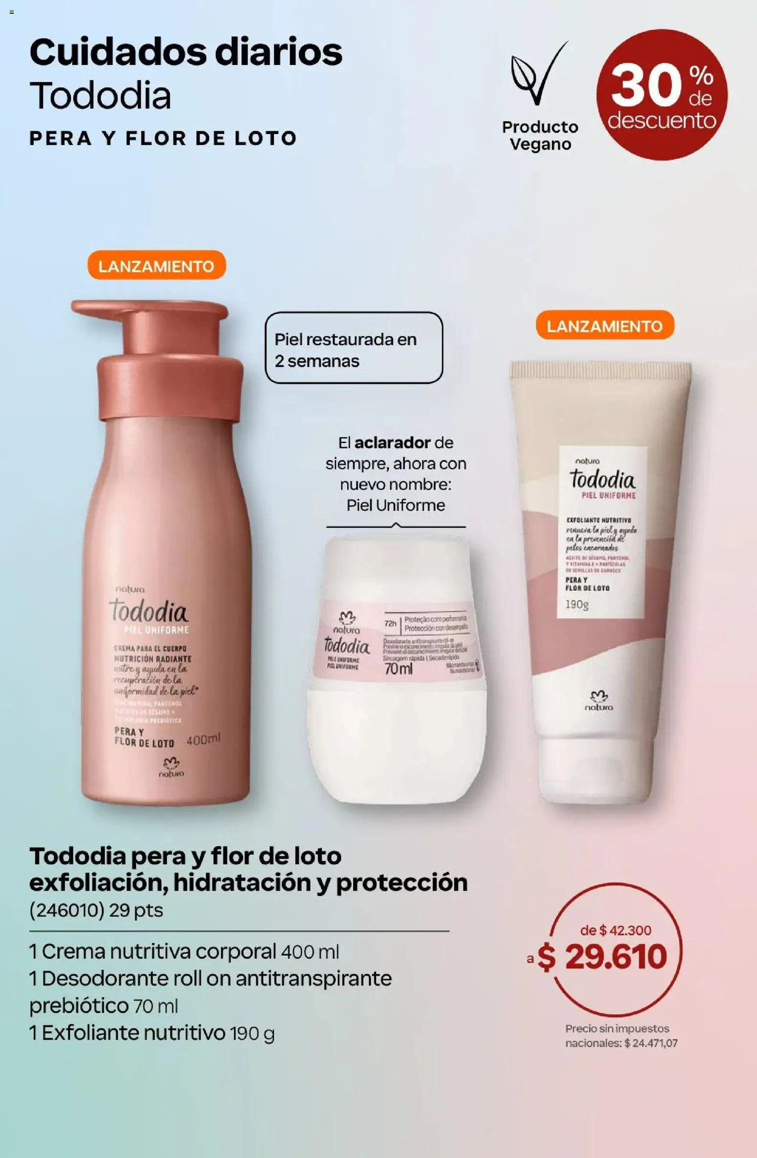 Natura Catálogo Ciclo 4/2026 │ válido desde el 01.04.2026 | Página: 33 | Productos: Crema para el cuerpo, Desodorante, Antitranspirante, Radiante