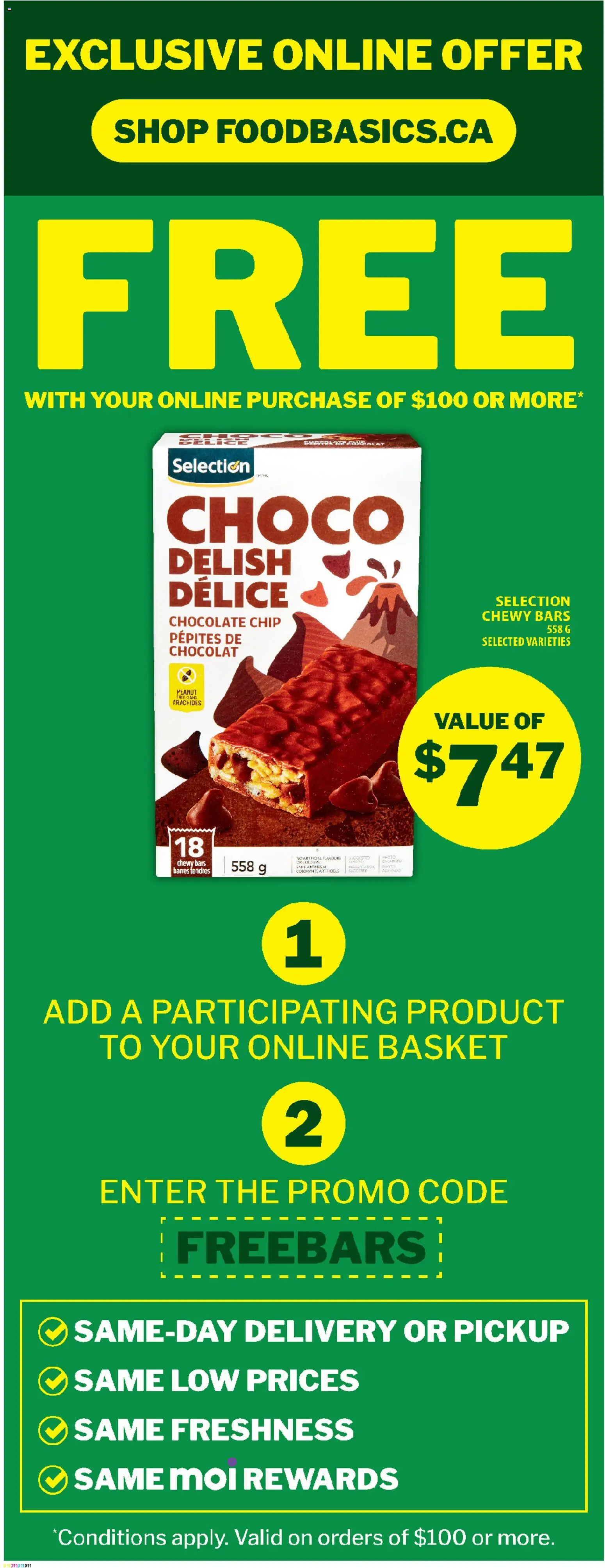 Food Basics flyer valid from 23.10.2025 | Page: 14 | Products: Basket, Chocolate