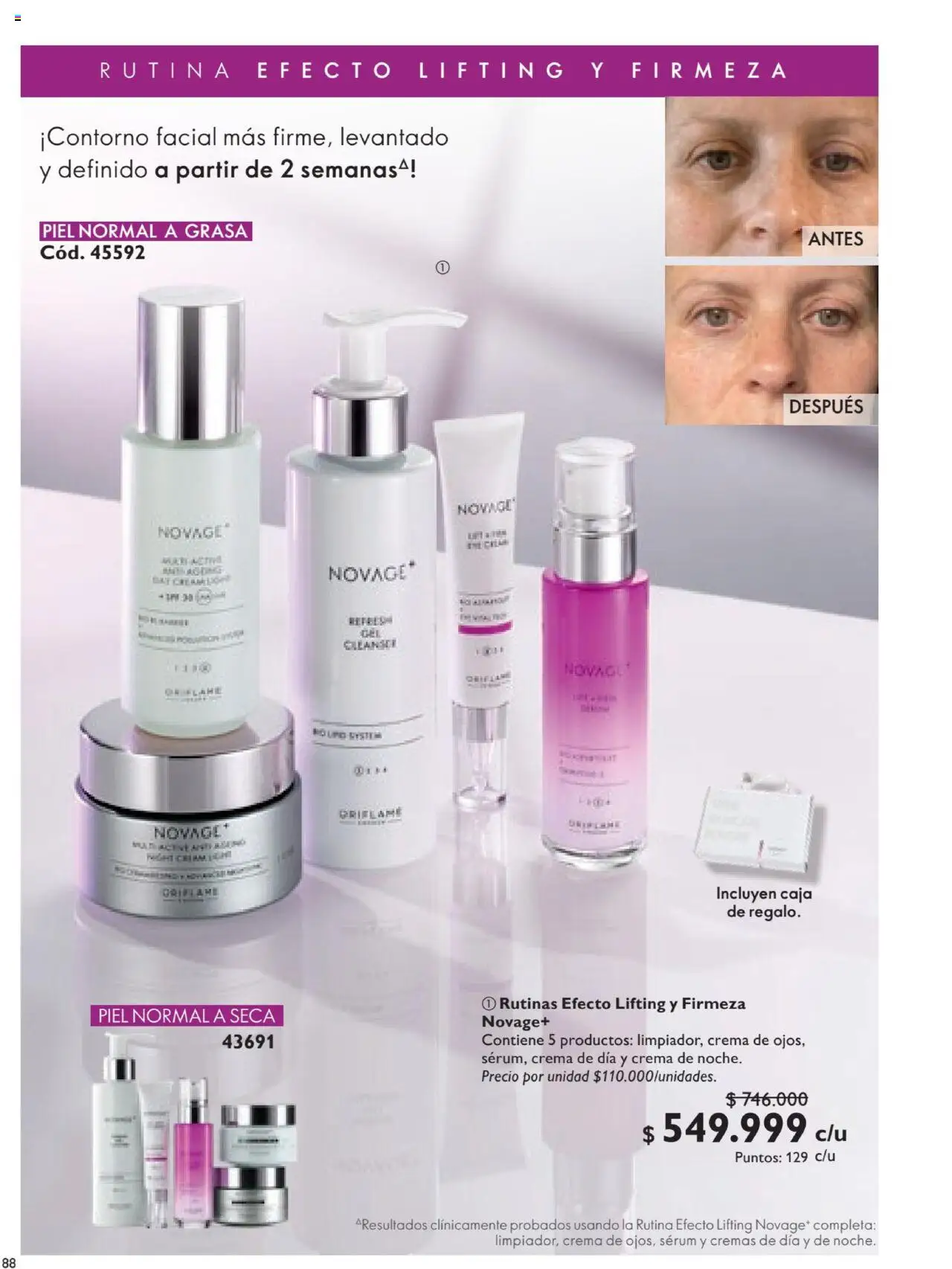 Oriflame revista - valida desde el 12.07.2025 | Página: 88 | Productos: Crema, Serum, Caja