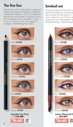 Nutrimetics catalogue - valid from 26.07.2025 | Page: 14 | Products: Eye pencil, Avocado, Bag, Pencil