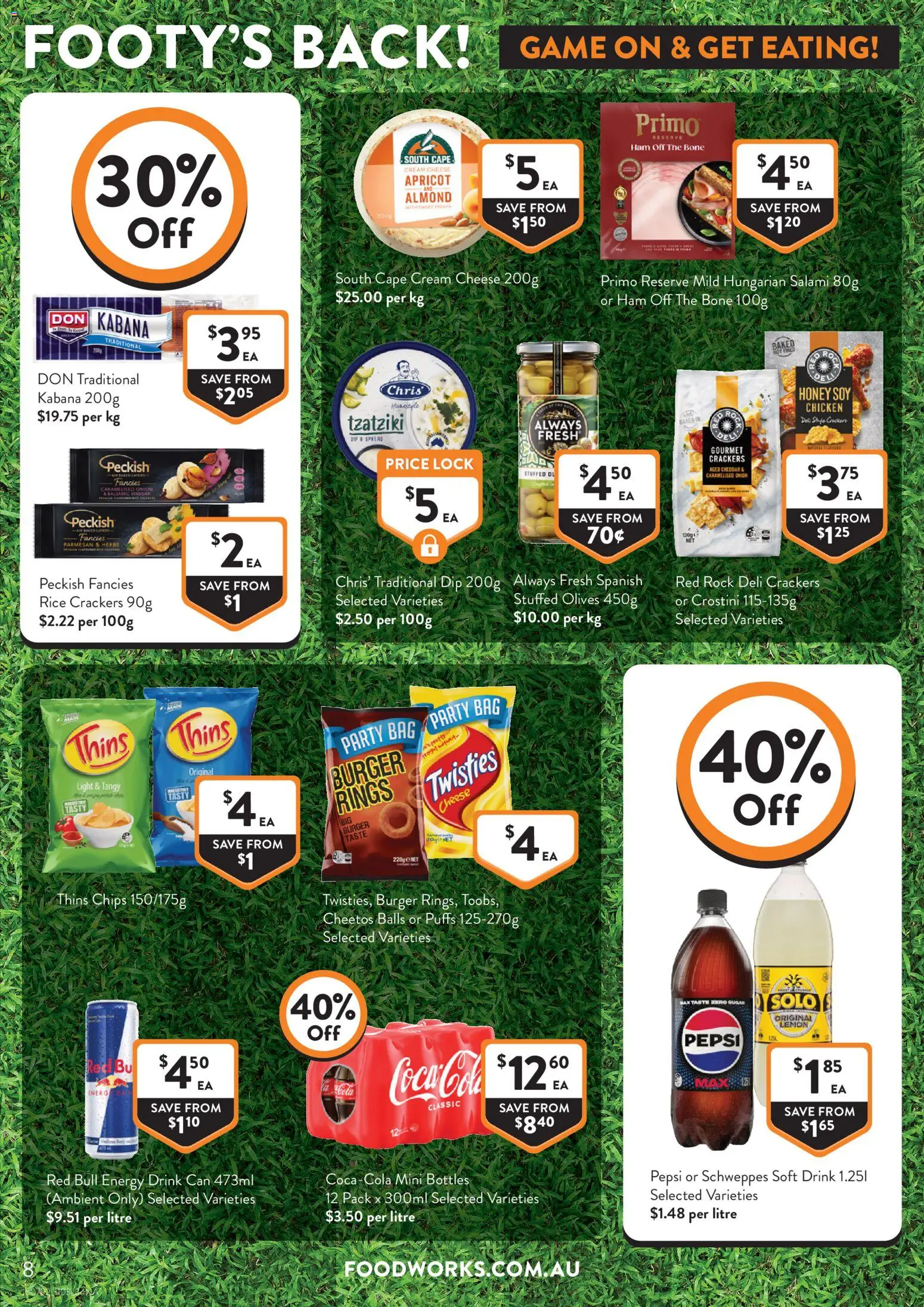 Foodworks catalogue - valid from 11.03.2026 | Page: 8 | Products: Crackers, Ham, Honey, Rice