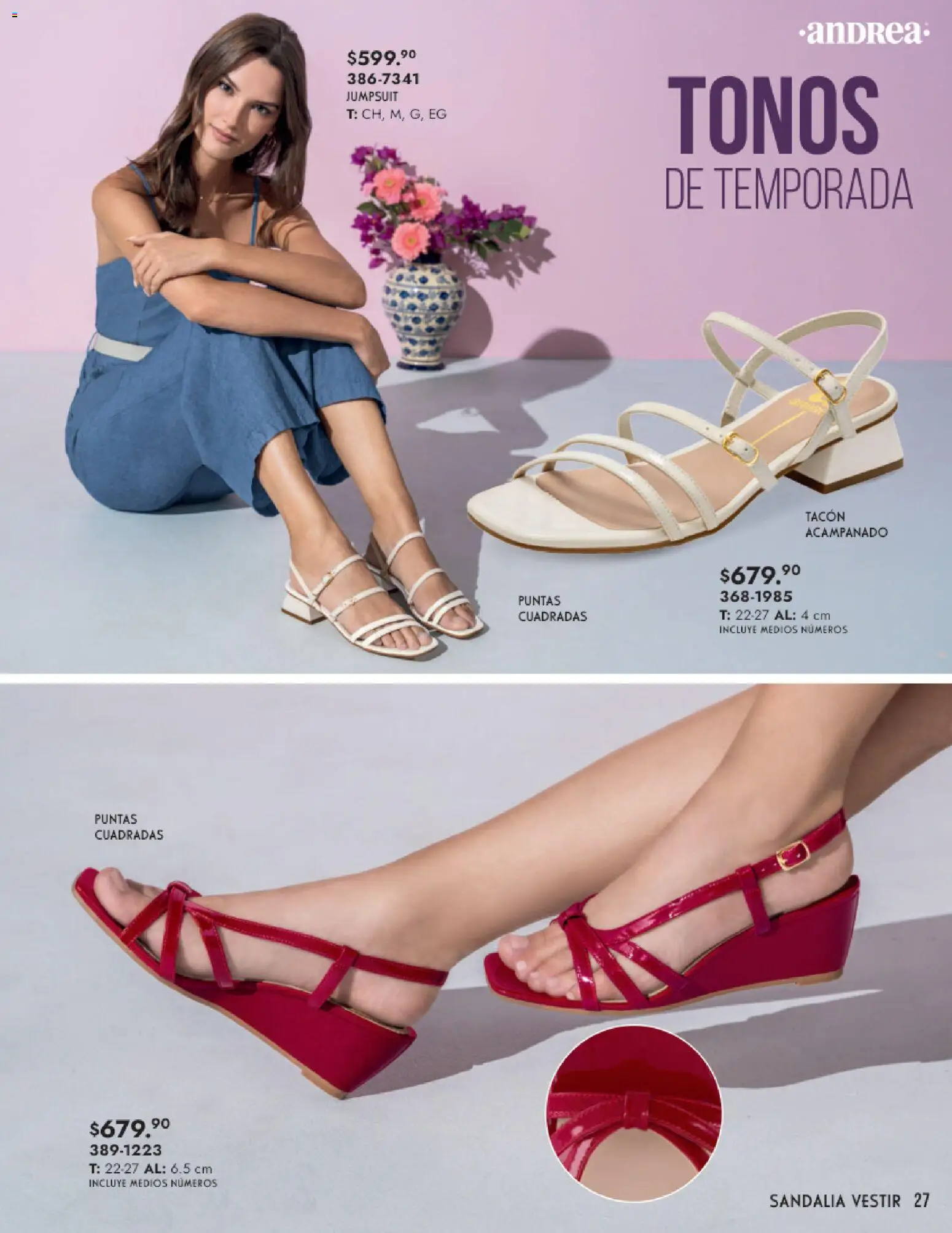 Nuevas ofertas de Andrea válidas en toda la República Mexicana desde el 25.01.2026. ¡Encuentra las mejores ofertas en Andrea catálogo Calzado Dama! | Página: 27
