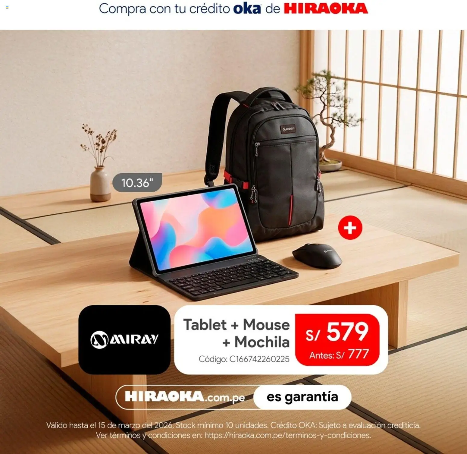 Catálogo Hiraoka válido desde 10.03.2026 | Página: 2 | Productos: Mochila, Mouse